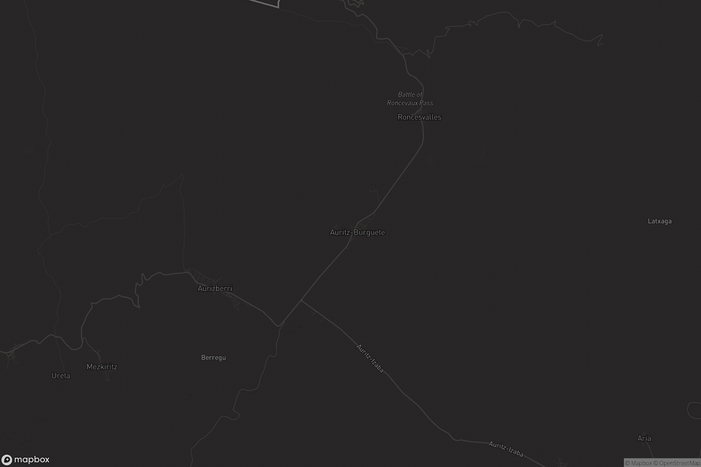 Mapa de Auritz / Burguete