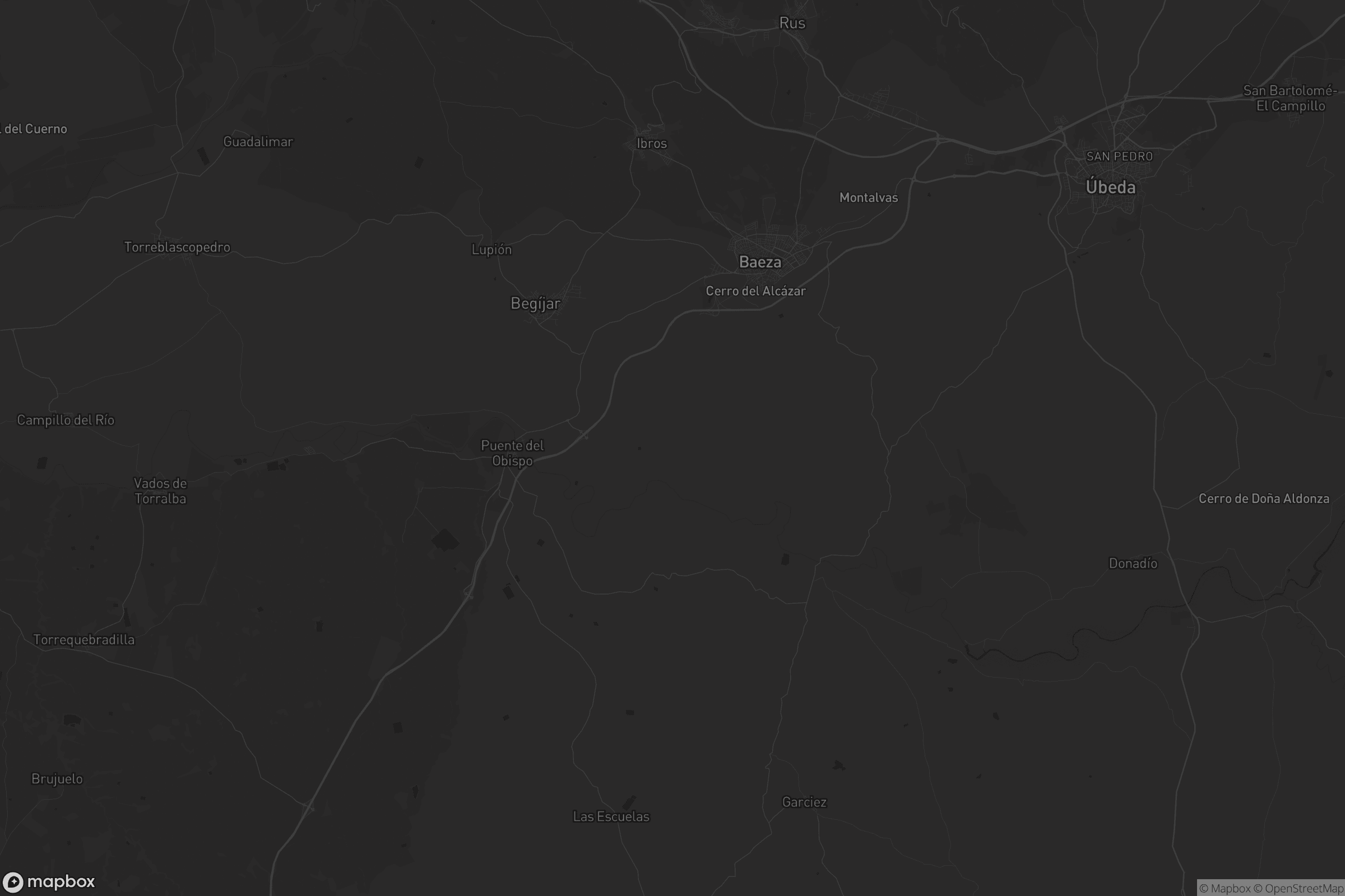 Mapa de Baeza