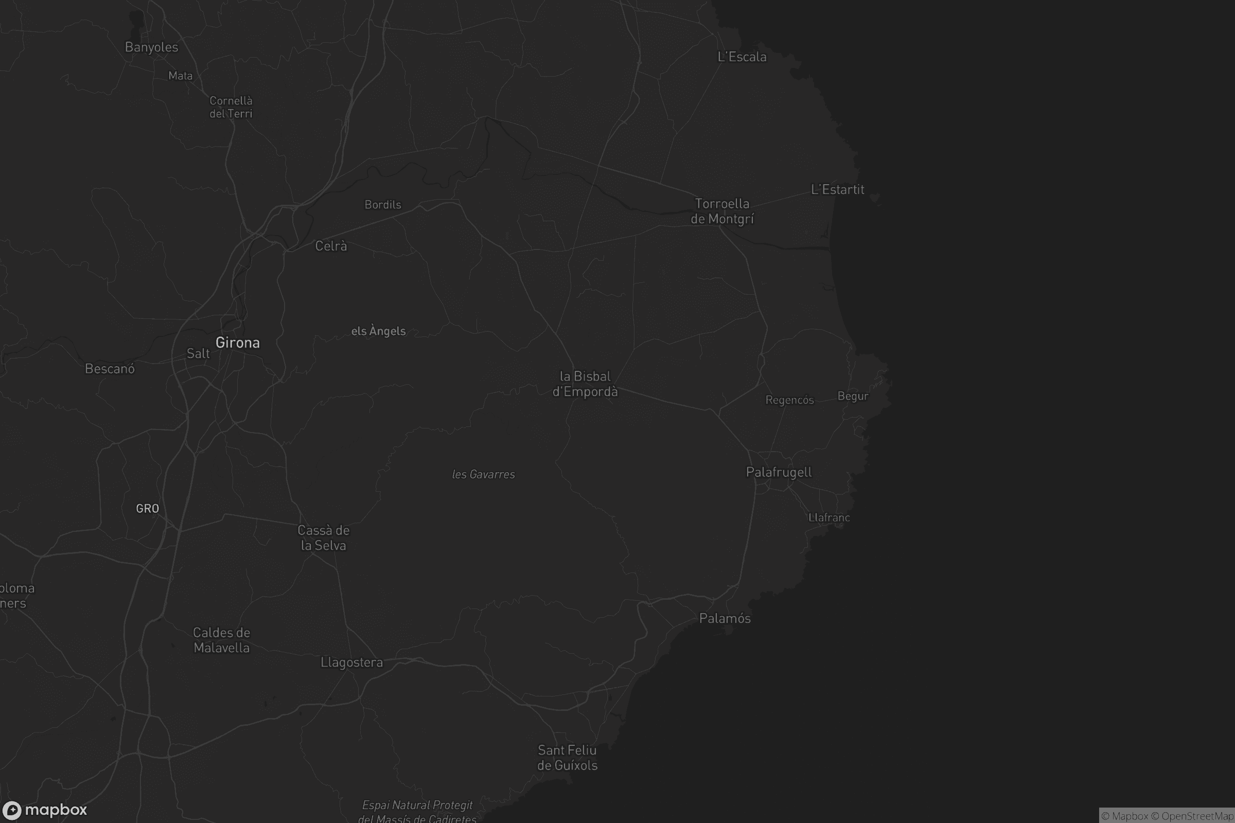 Mapa de Baix Empordà