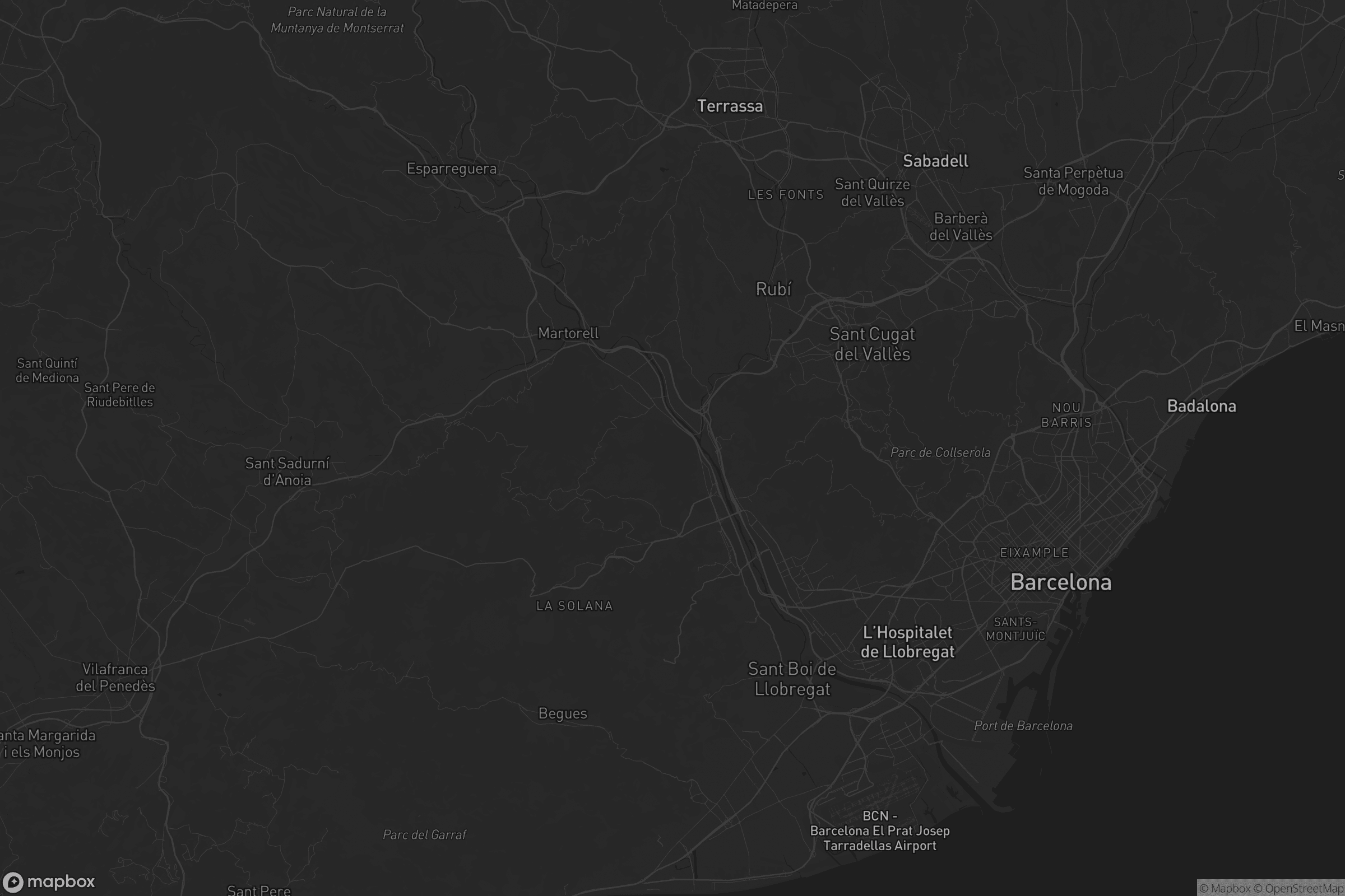 Mapa de Baix Llobregat