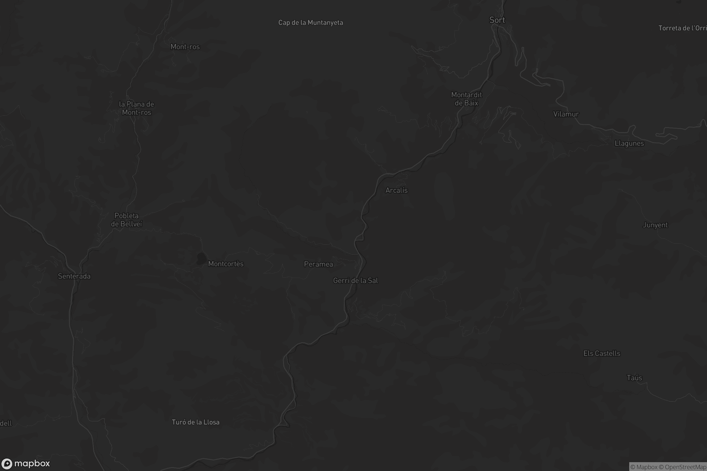 Mapa de Baix Pallars