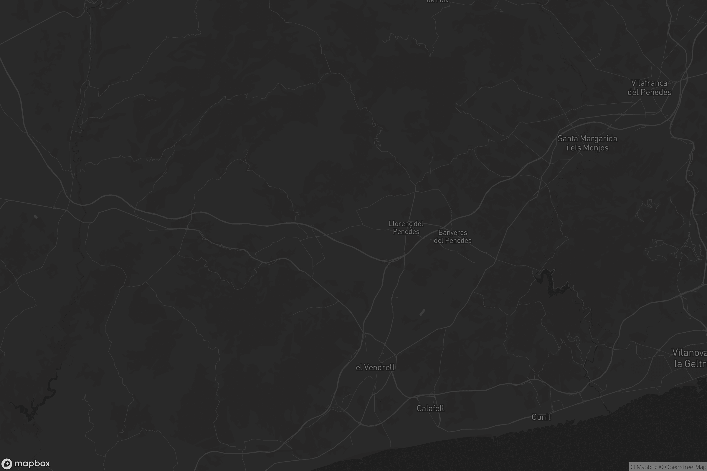 Mapa de Baix Penedès