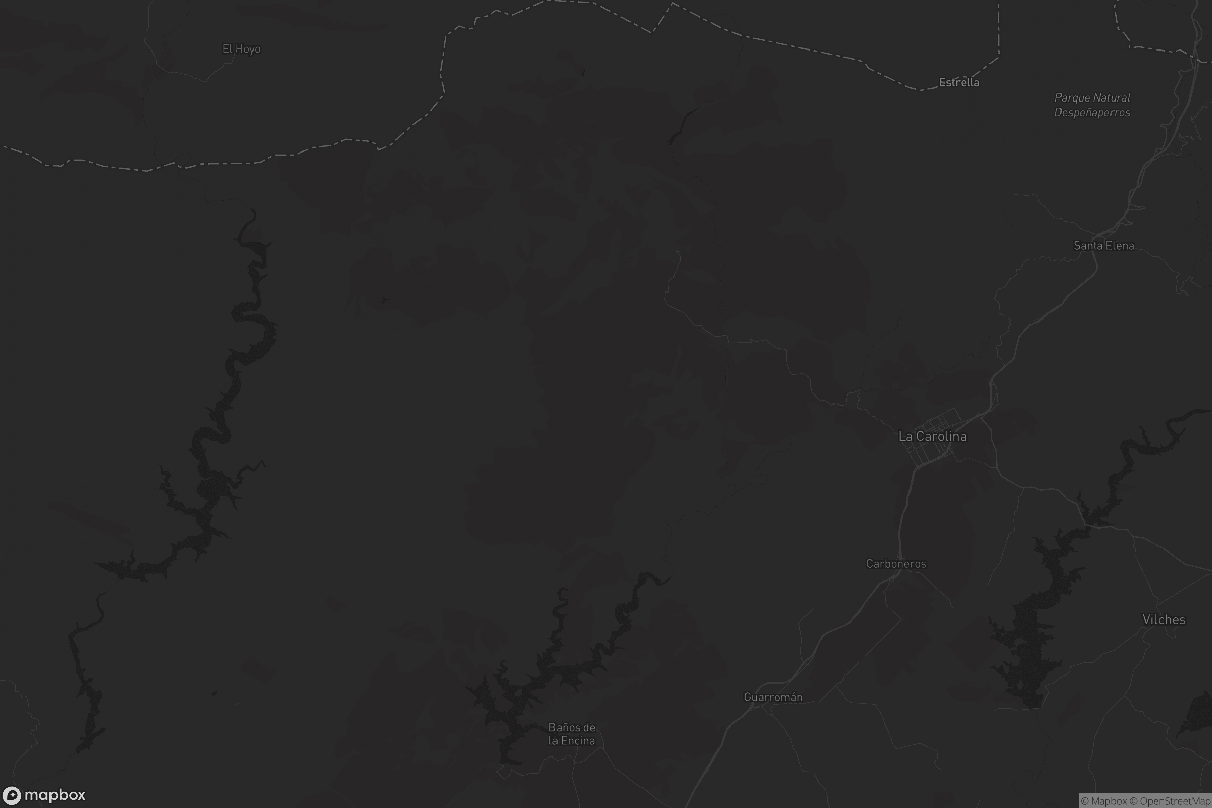 Mapa de Baños de la Encina