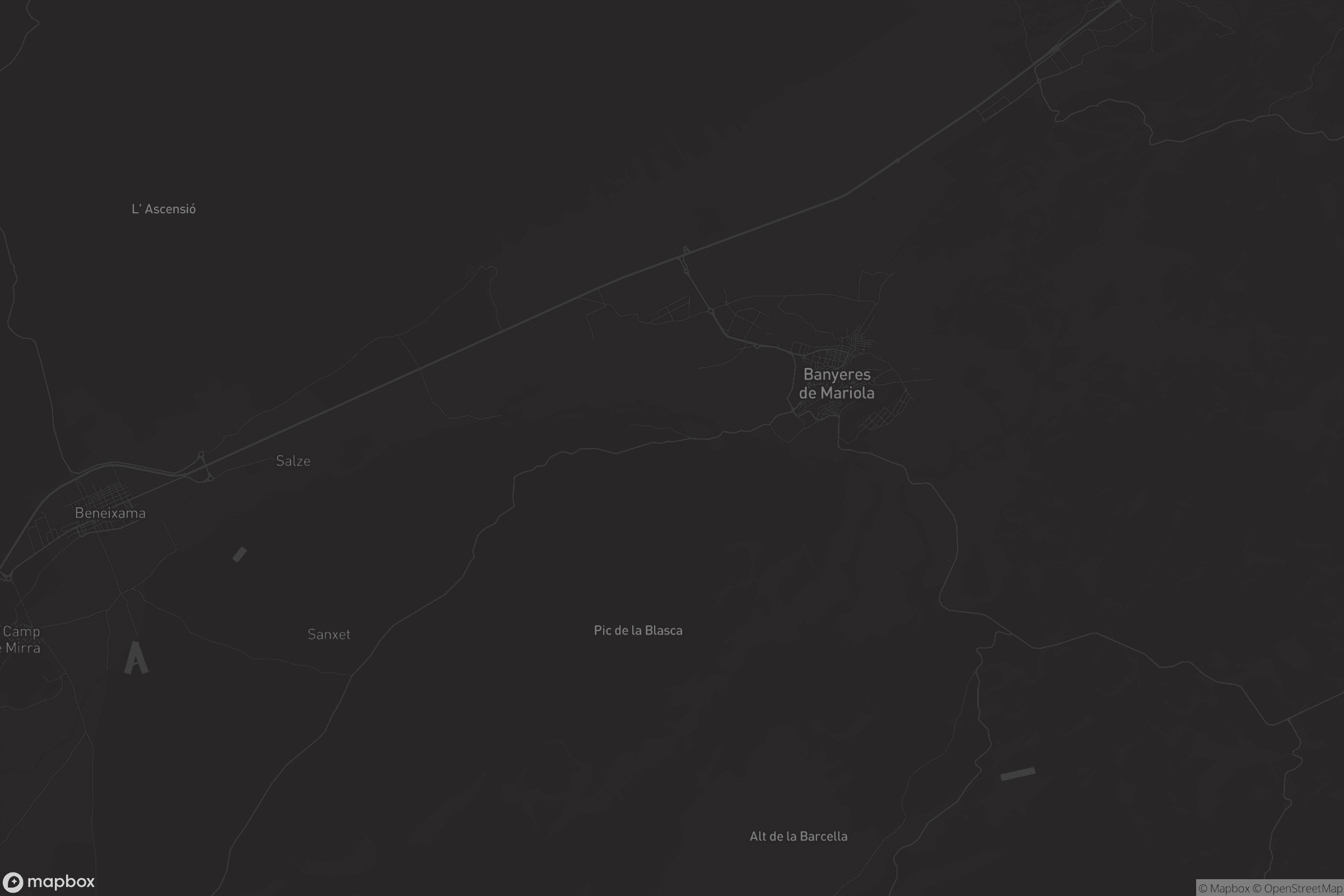 Mapa de Banyeres de Mariola