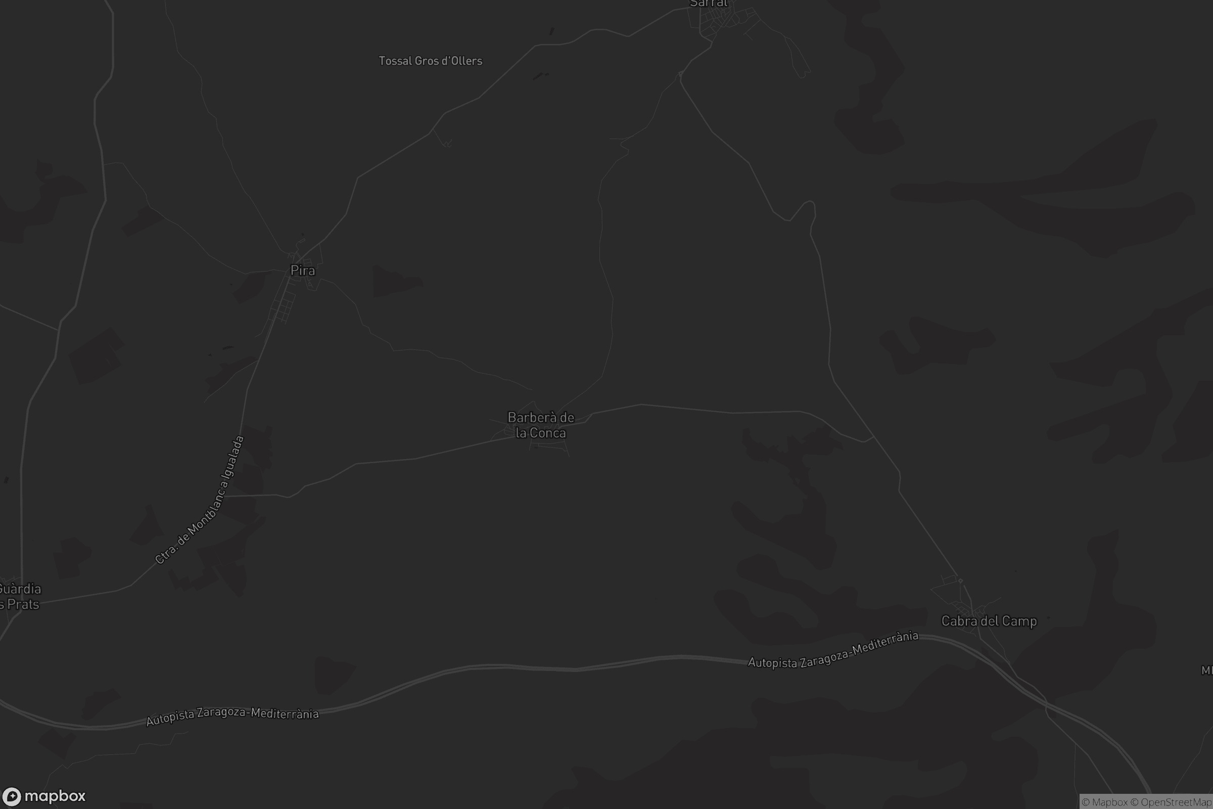 Mapa de Barberà de la Conca