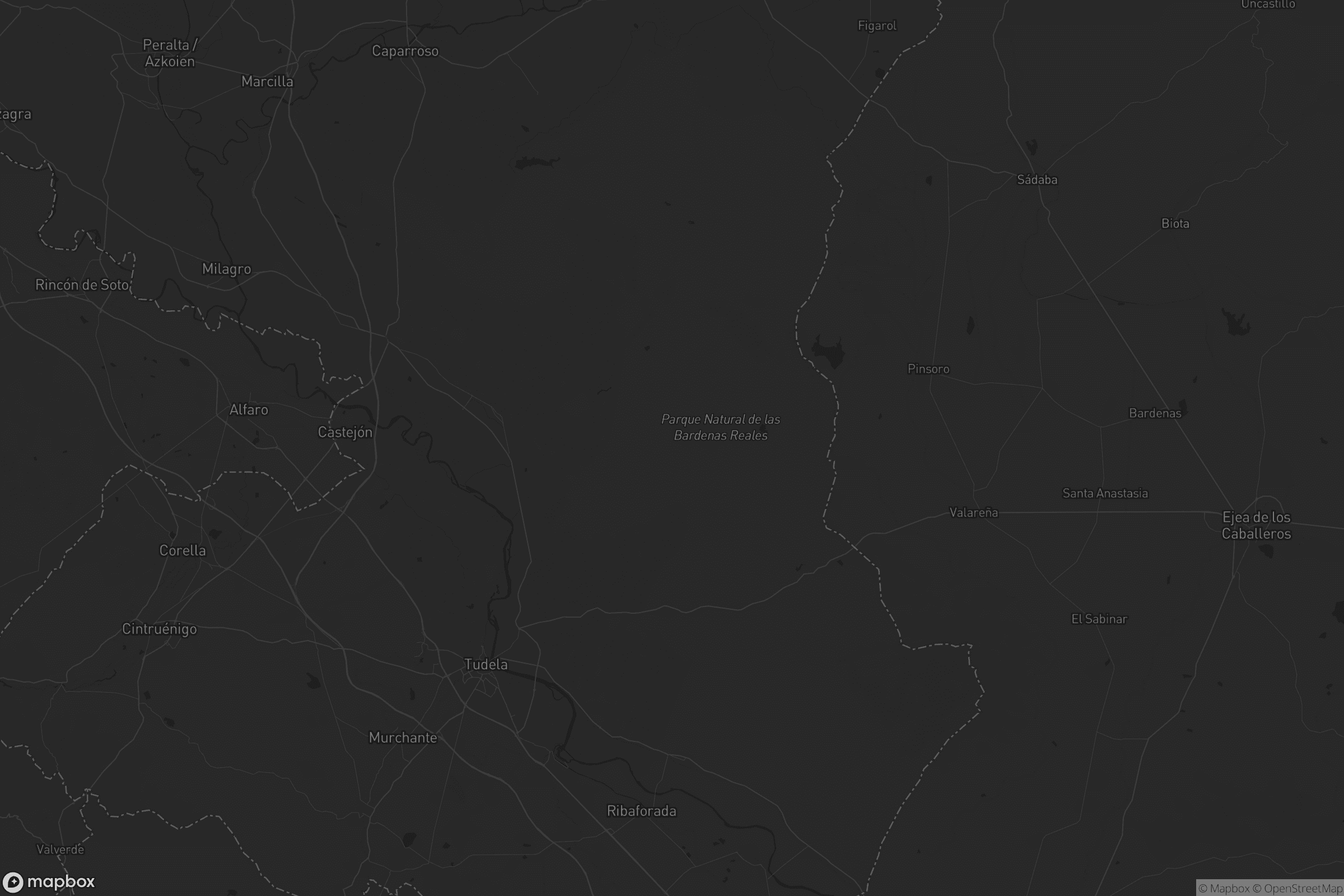 Mapa de Bardenas Reales