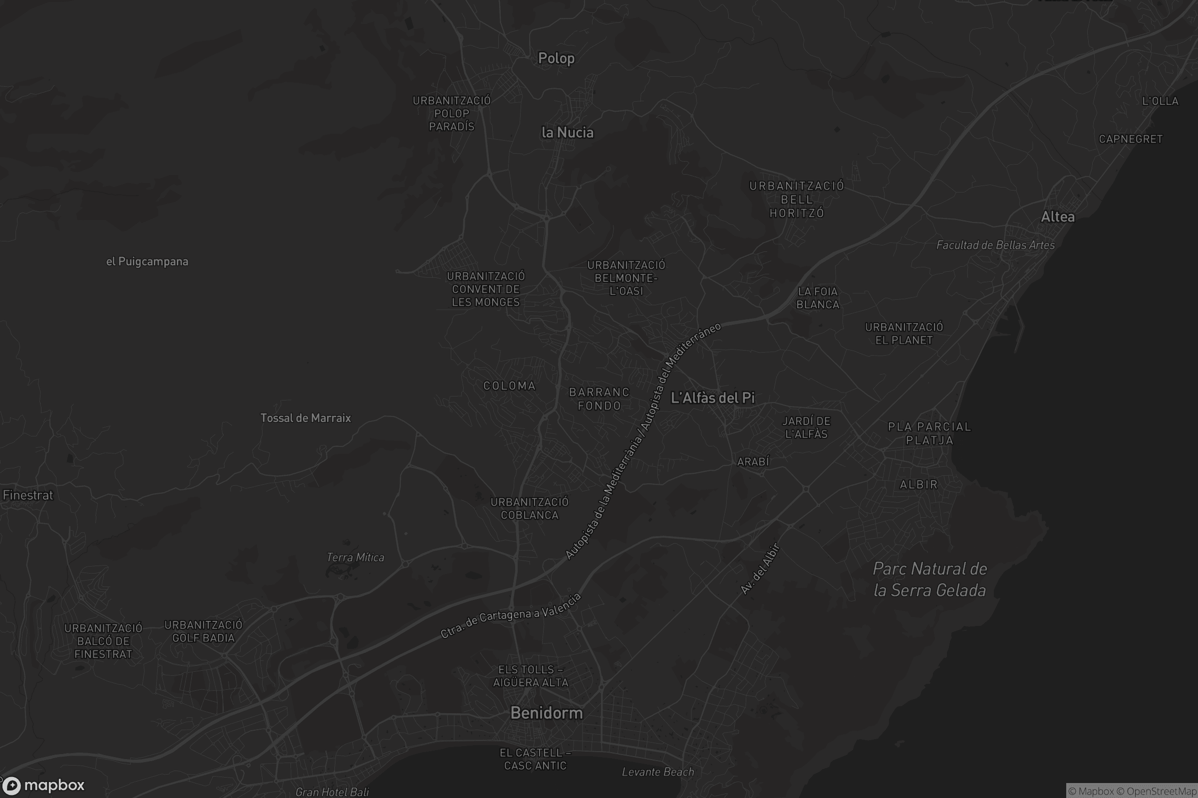 Mapa de Barranc Fondo