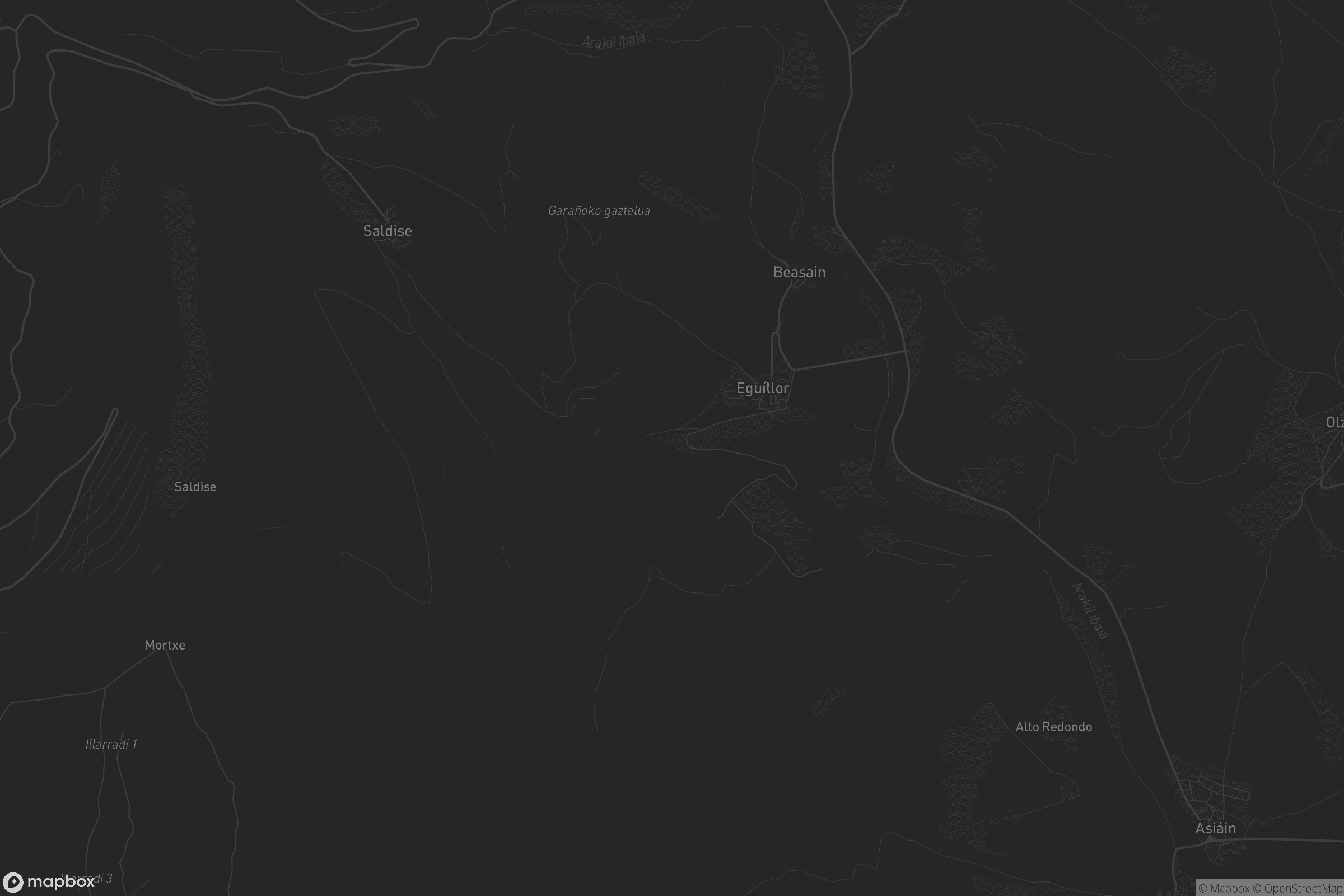 Mapa de Beasoain-Egillor