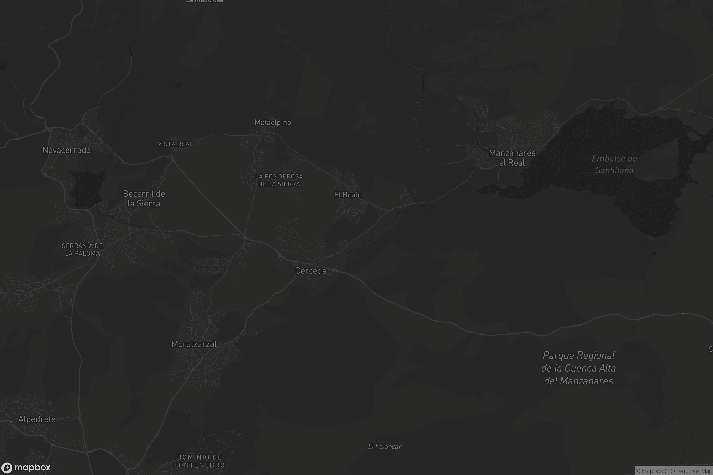 Mapa de Becerril de la Sierra