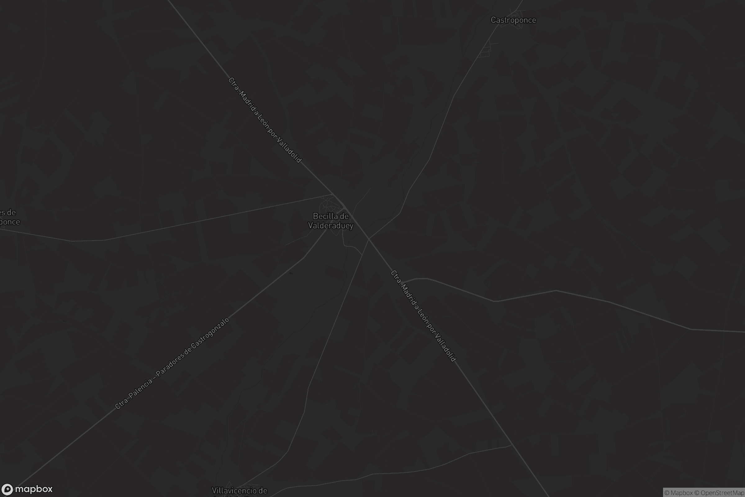 Mapa de Becilla de Valderaduey
