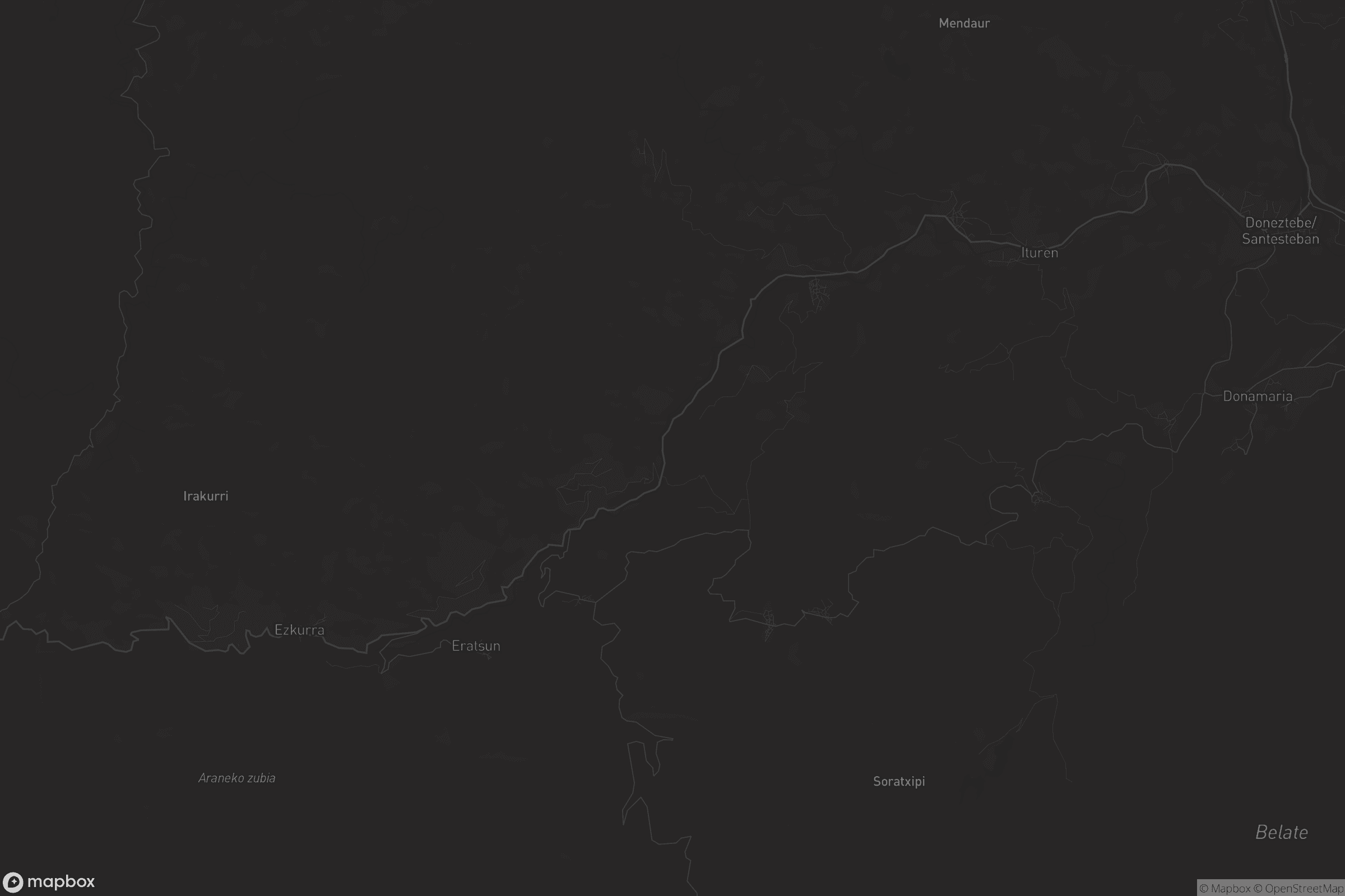 Mapa de Beintza-Labaien