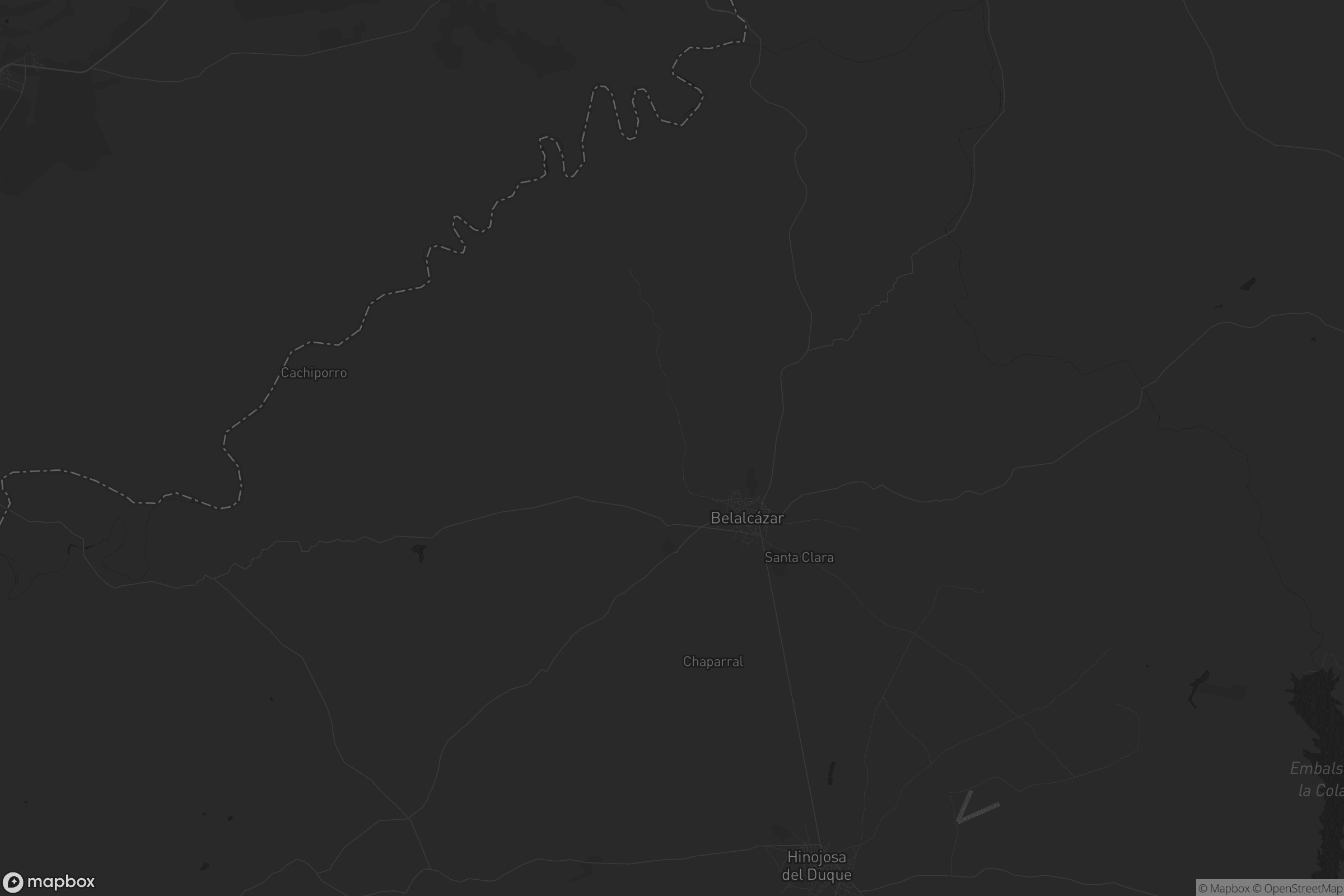 Mapa de Belalcázar