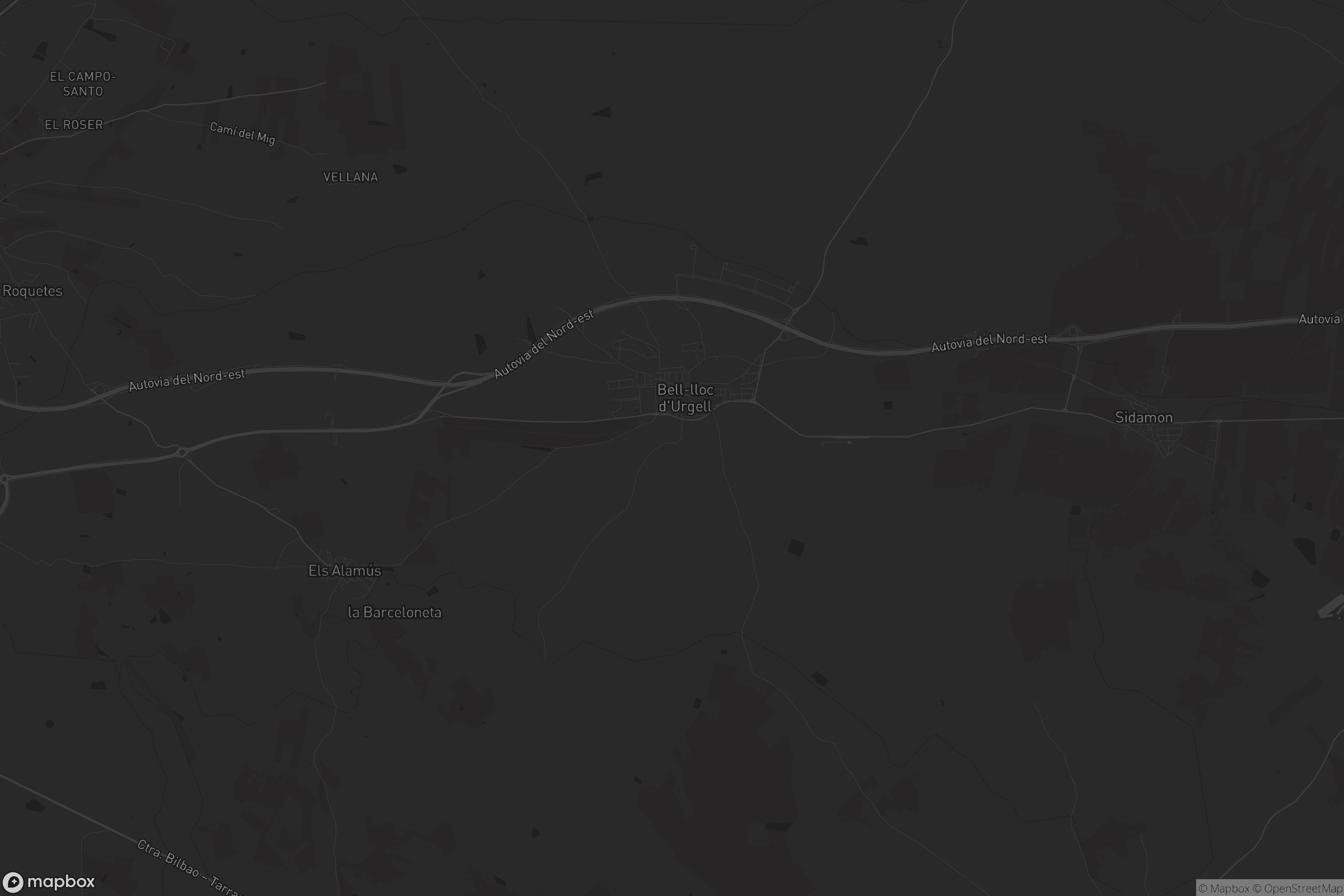 Mapa de Bell-lloc d'Urgell