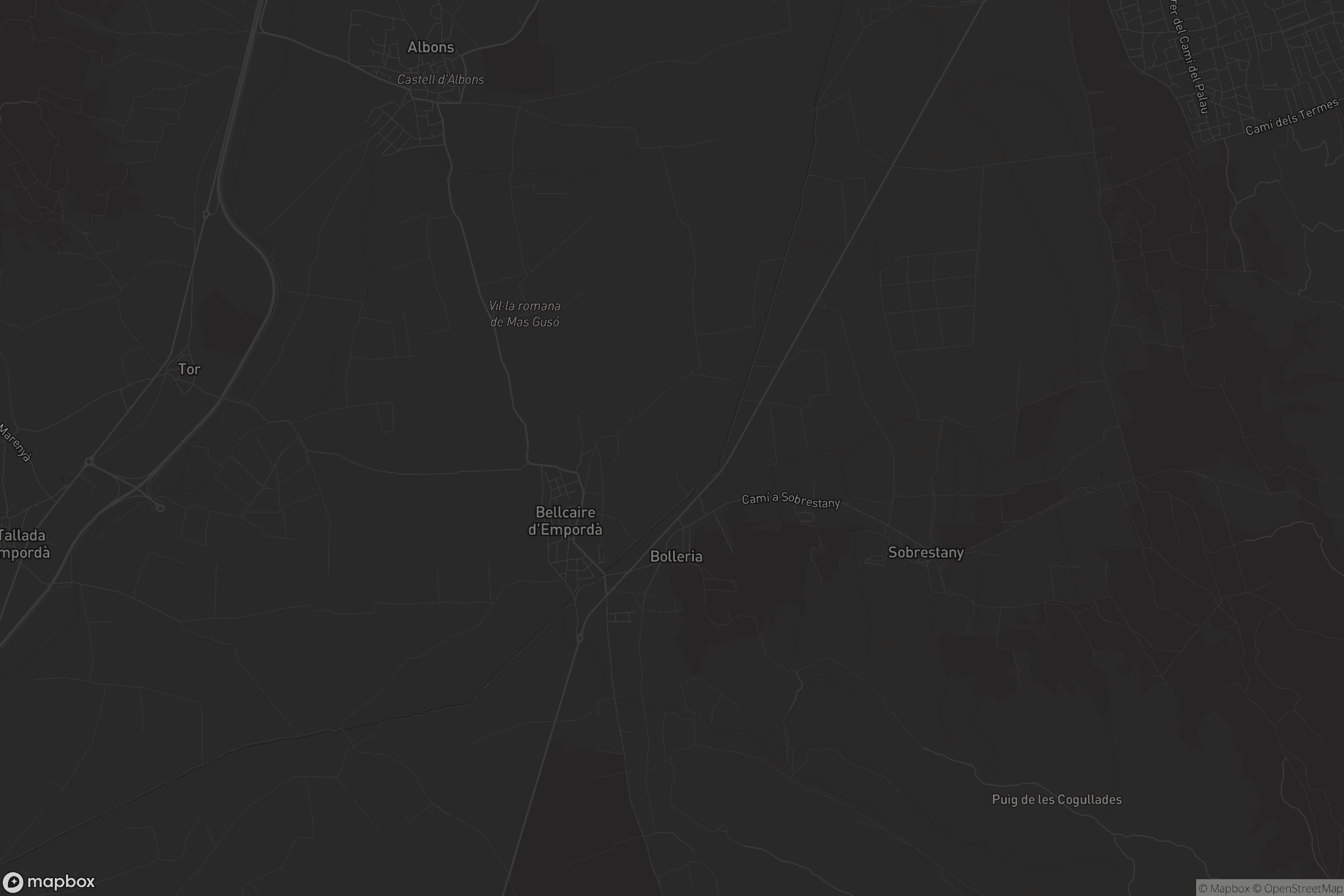 Mapa de Bellcaire d'Empordà
