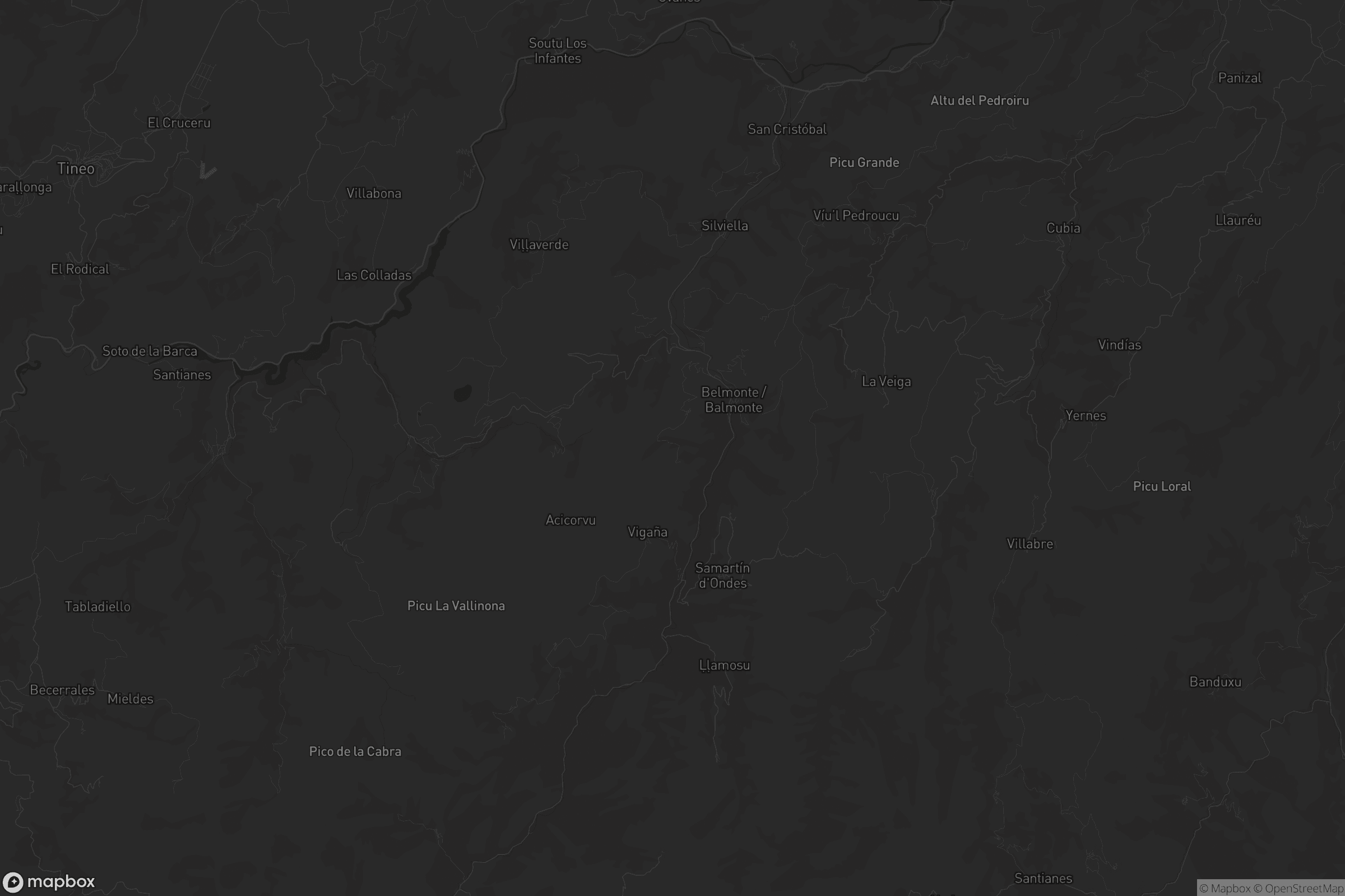 Mapa de Belmonte de Miranda
