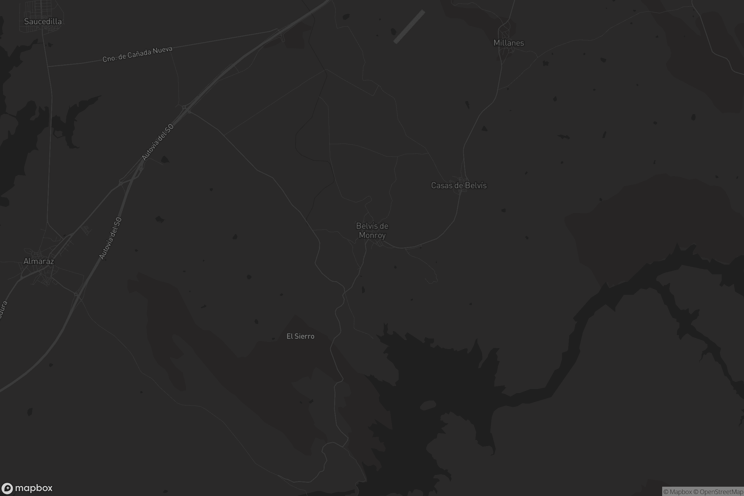 Mapa de Belvís de Monroy