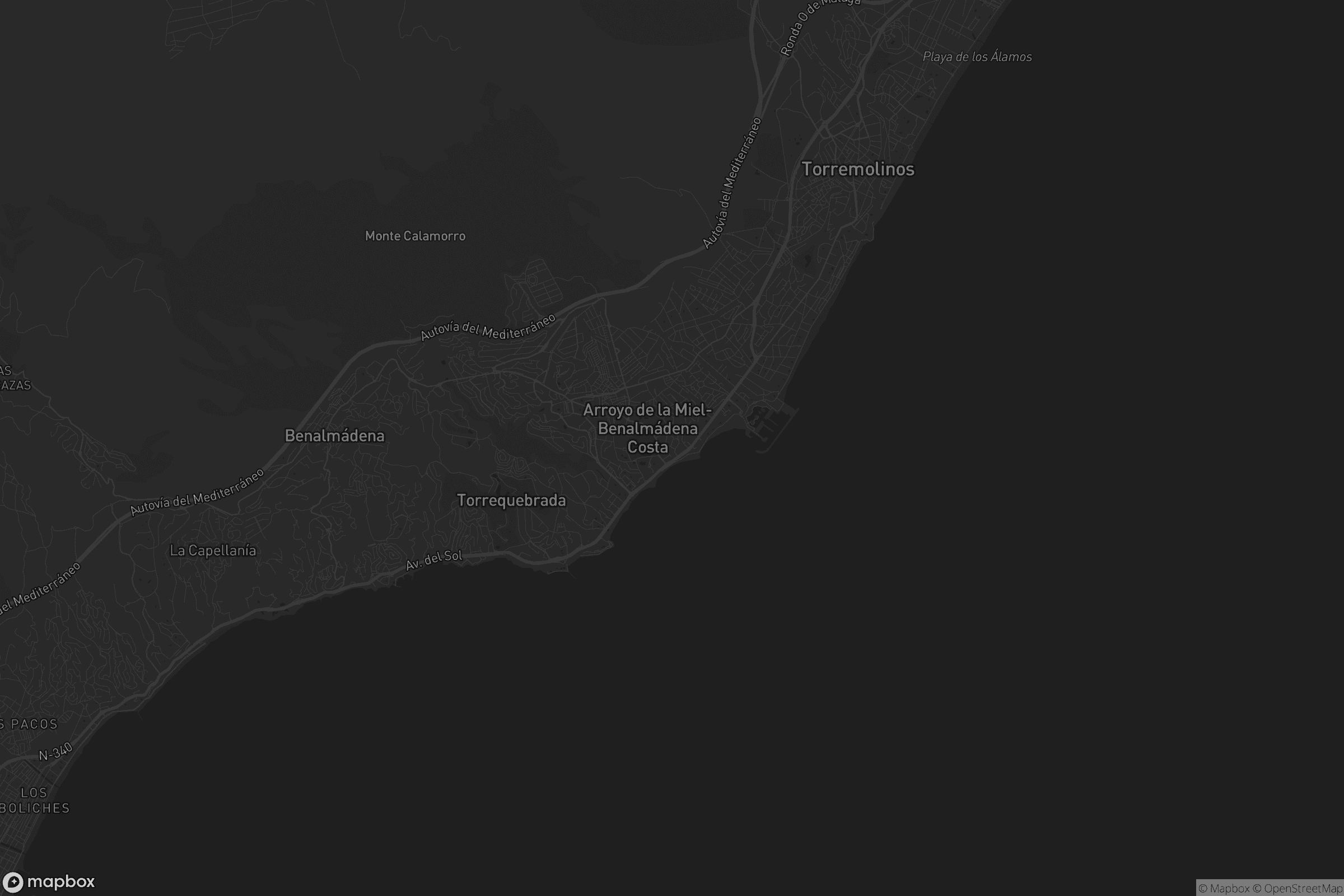 Mapa de Benalmádena Costa