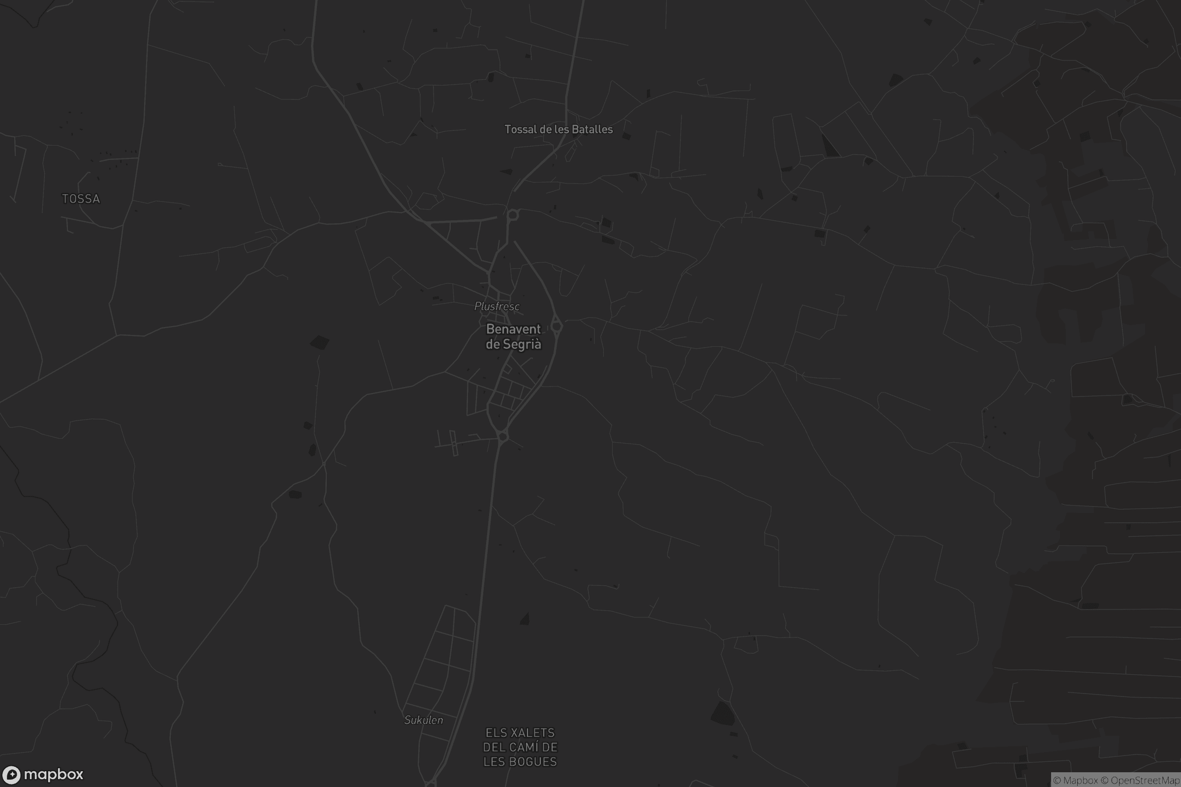 Mapa de Benavent de Segrià