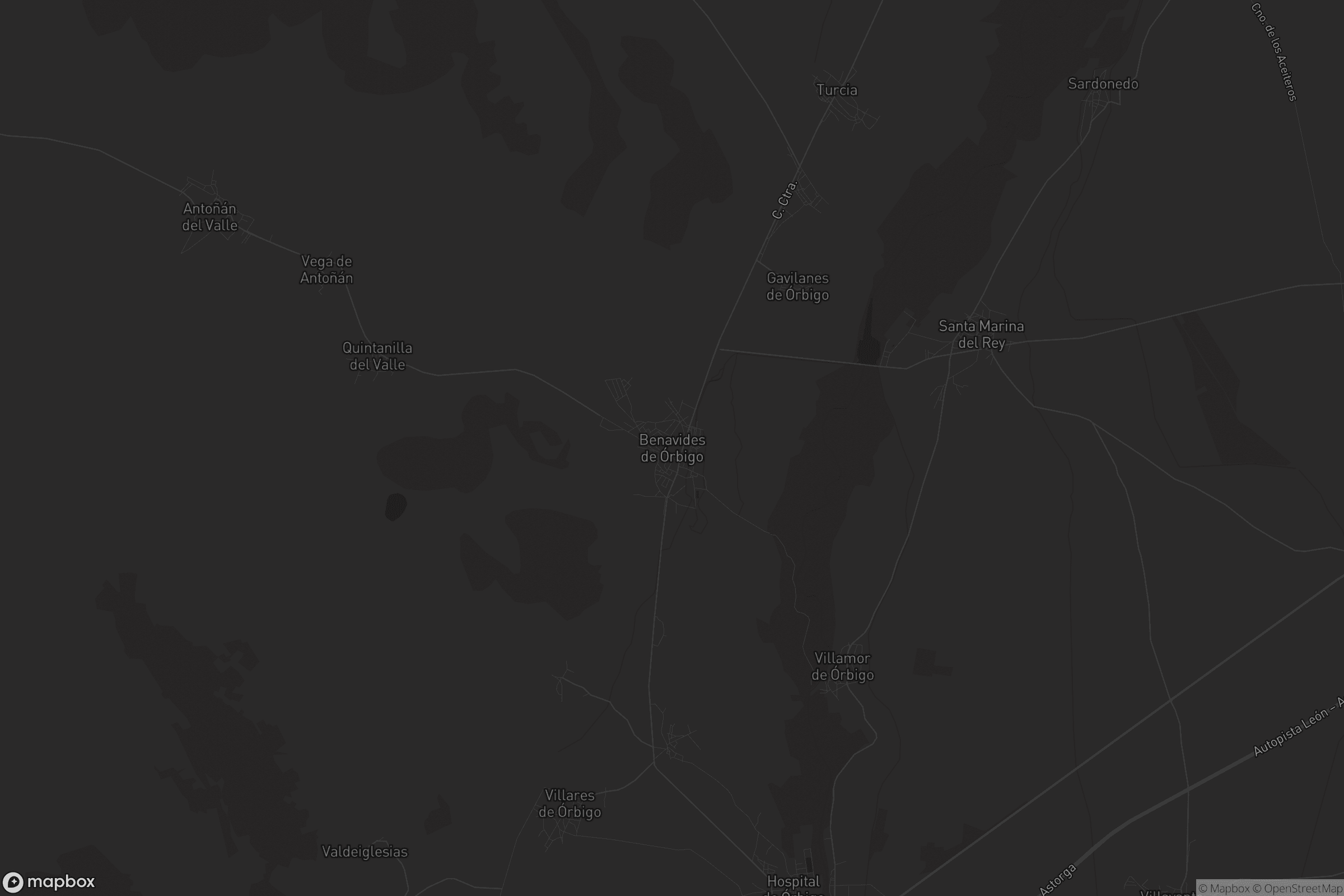 Mapa de Benavides de Órbigo