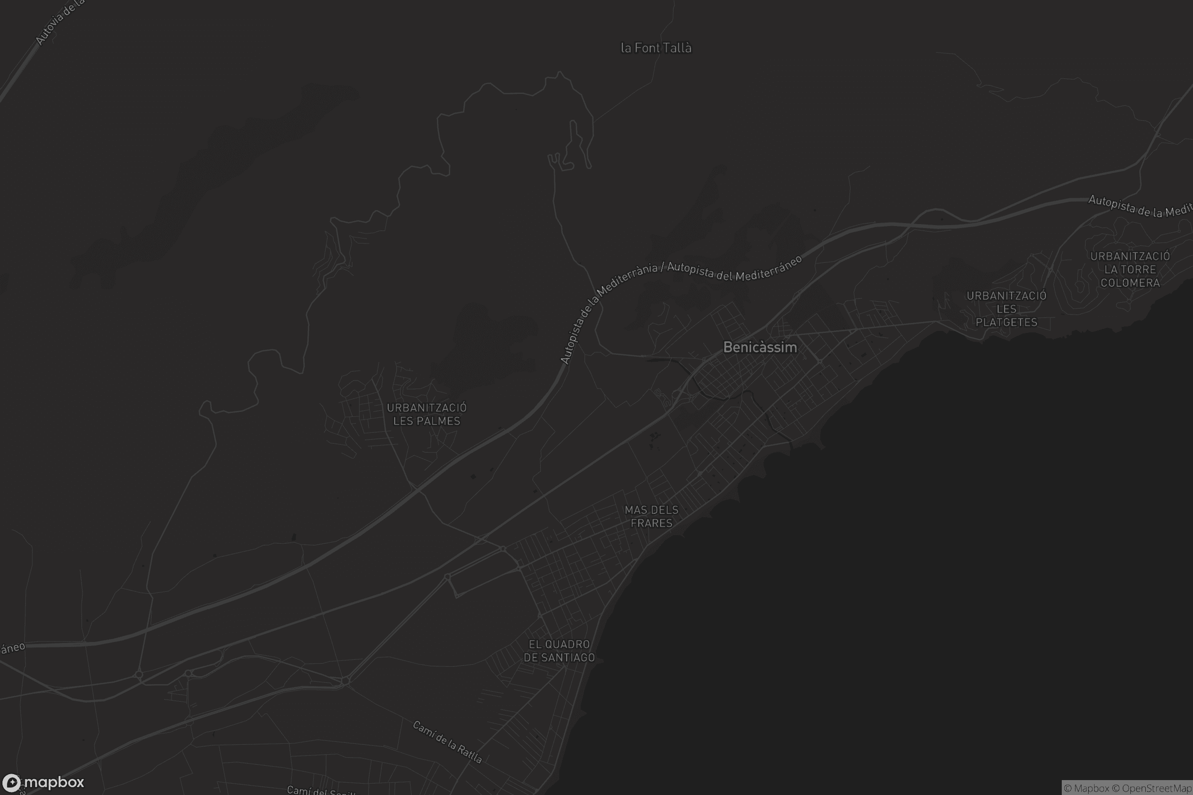 Mapa de Benicàssim / Benicasim