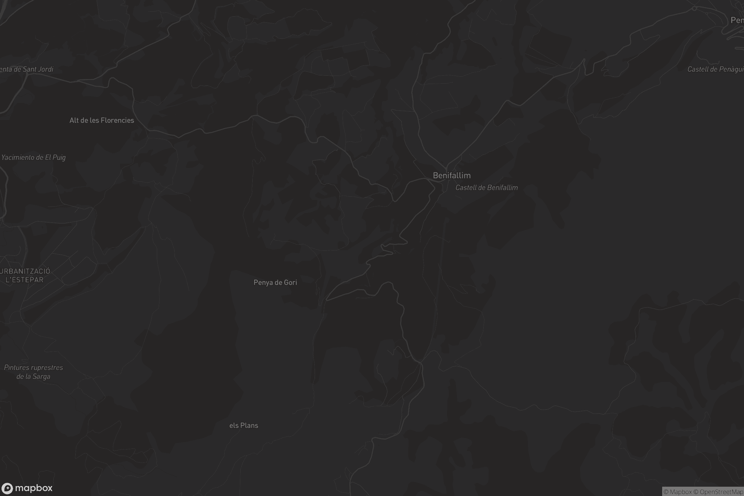 Mapa de Benifallim