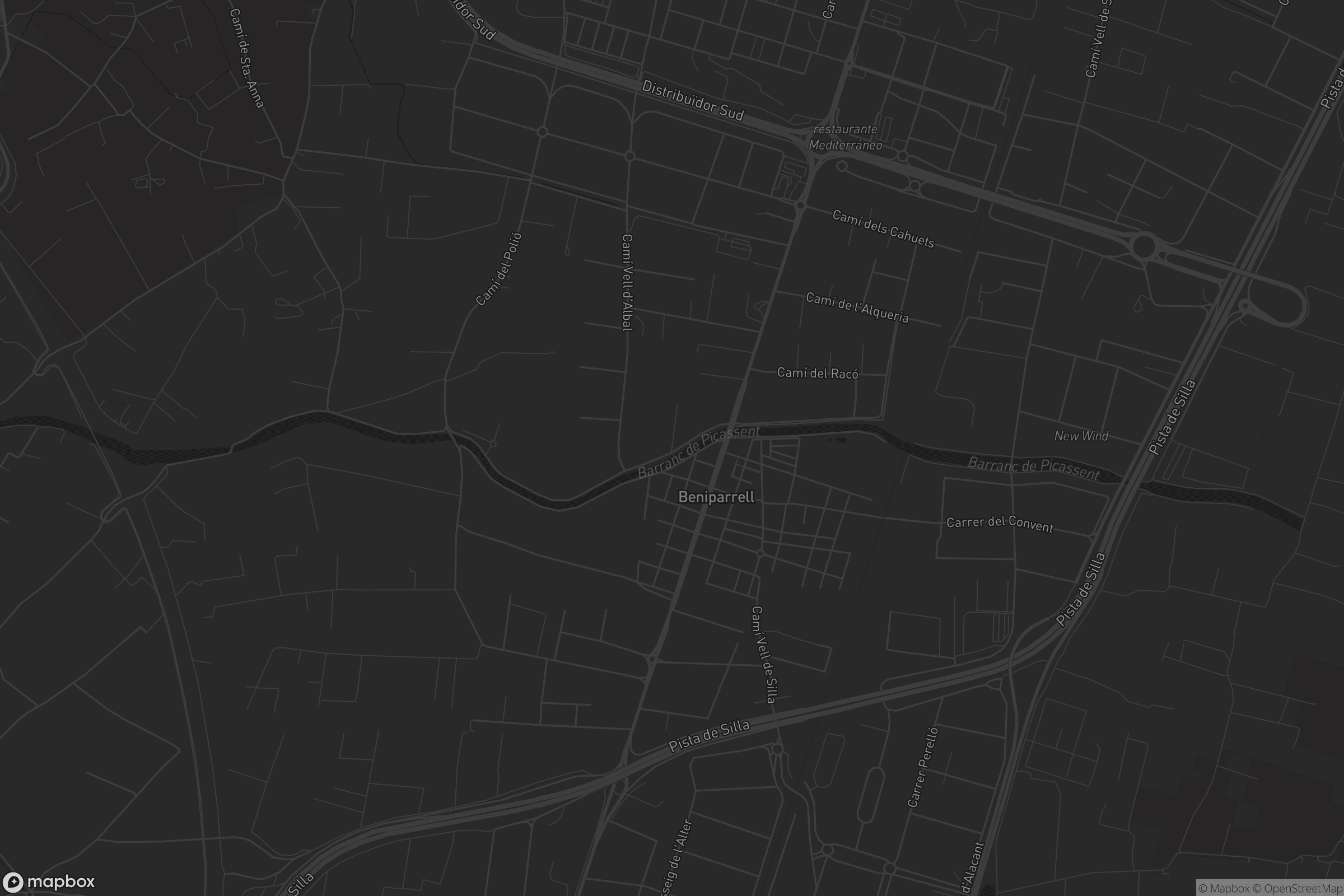 Mapa de Beniparrell