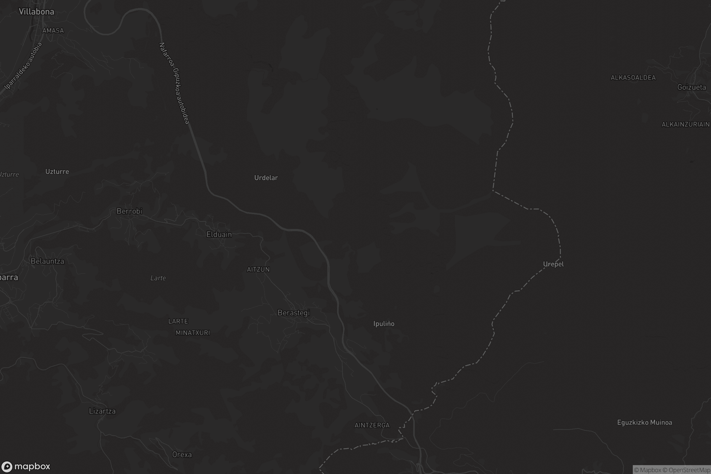 Mapa de Berastegi