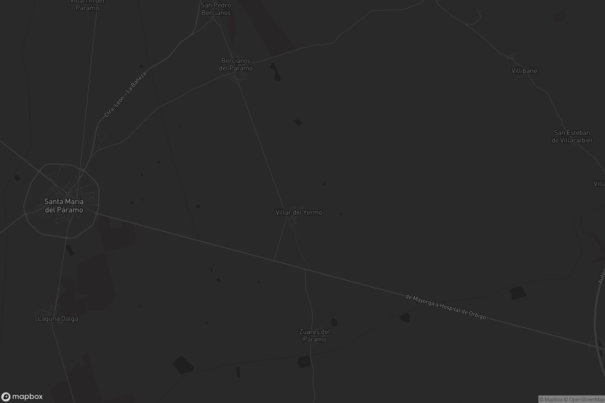 Mapa de Bercianos del Páramo