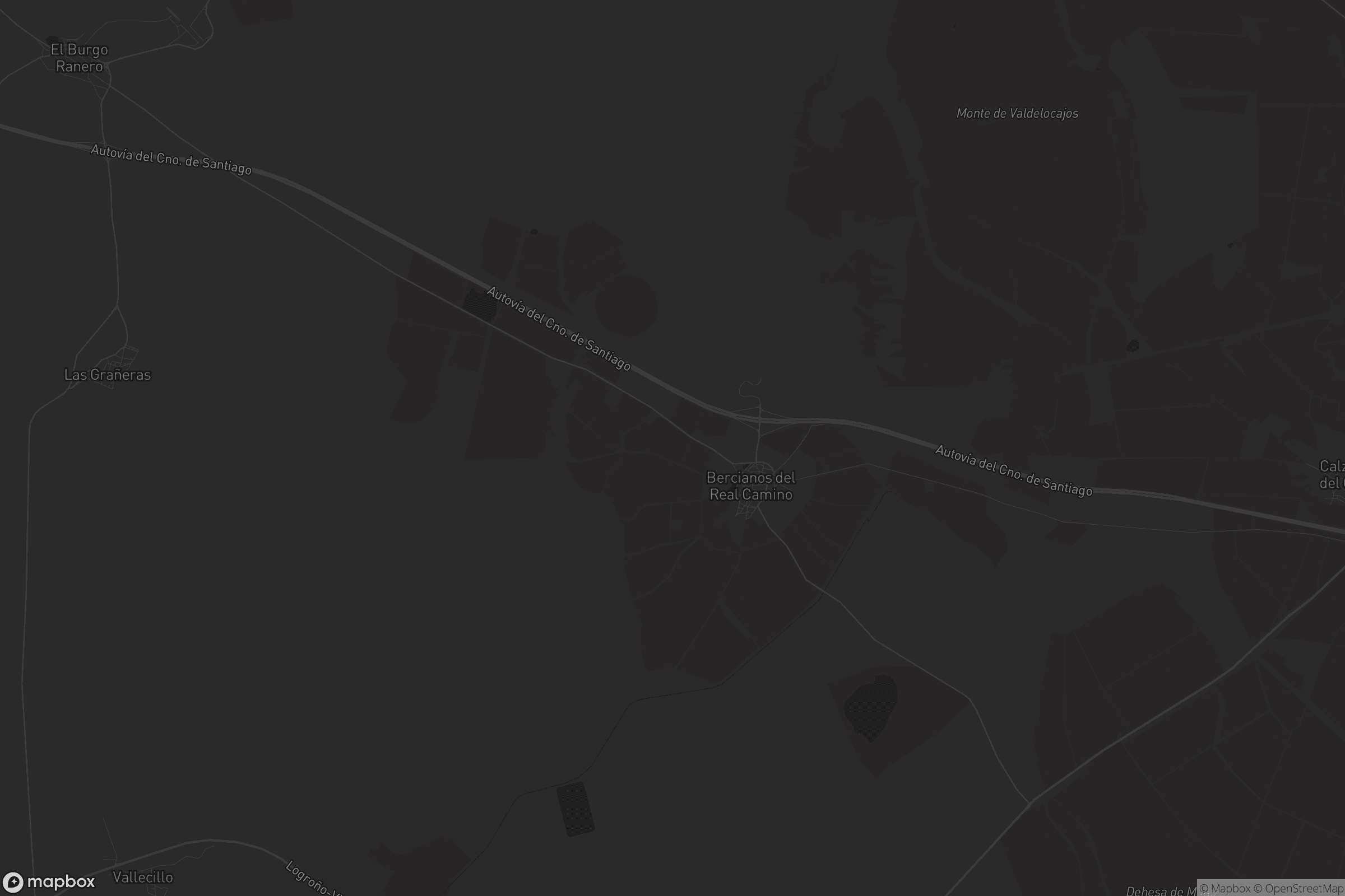 Mapa de Bercianos del Real Camino