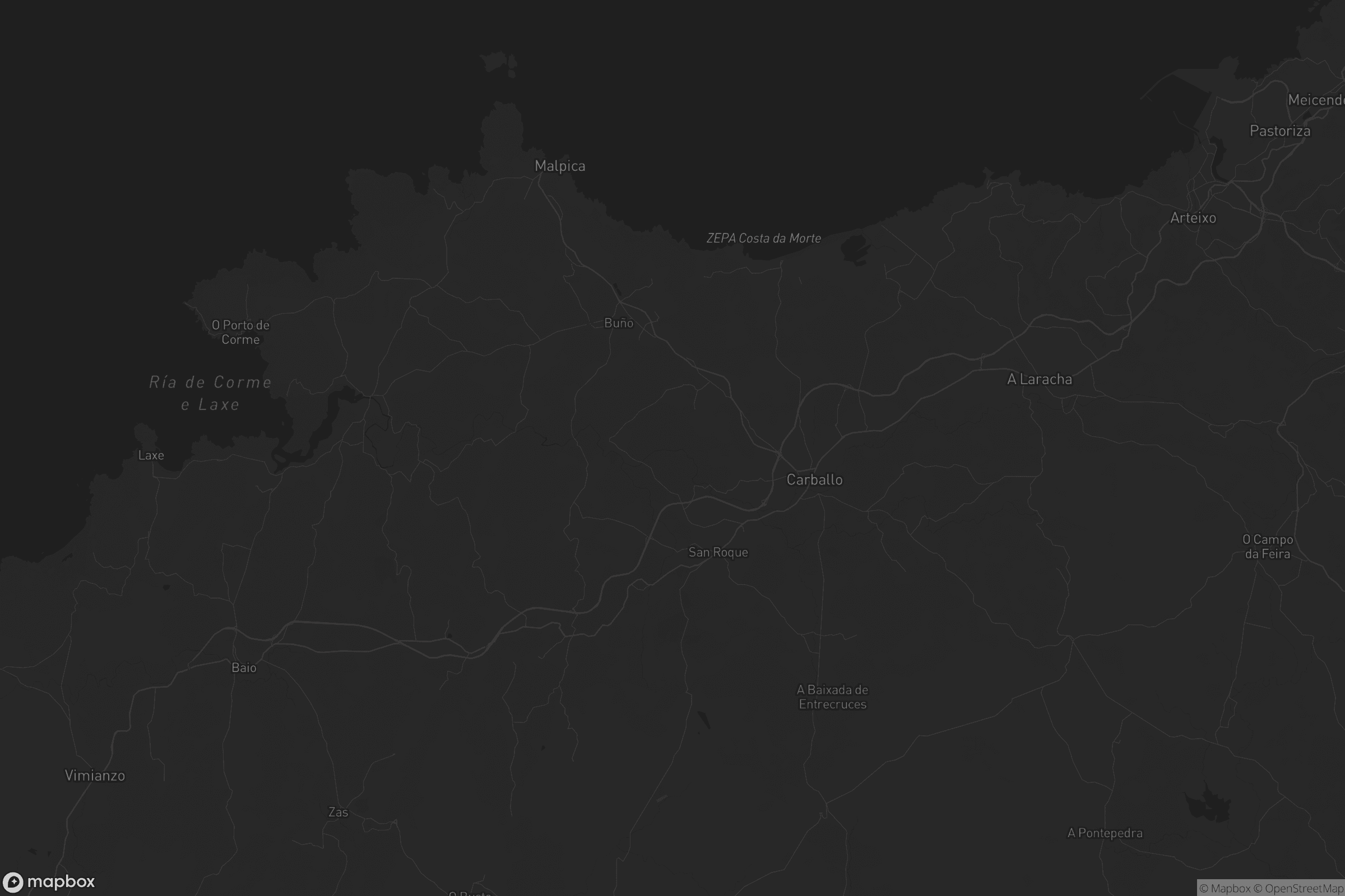 Mapa de Bergantiños