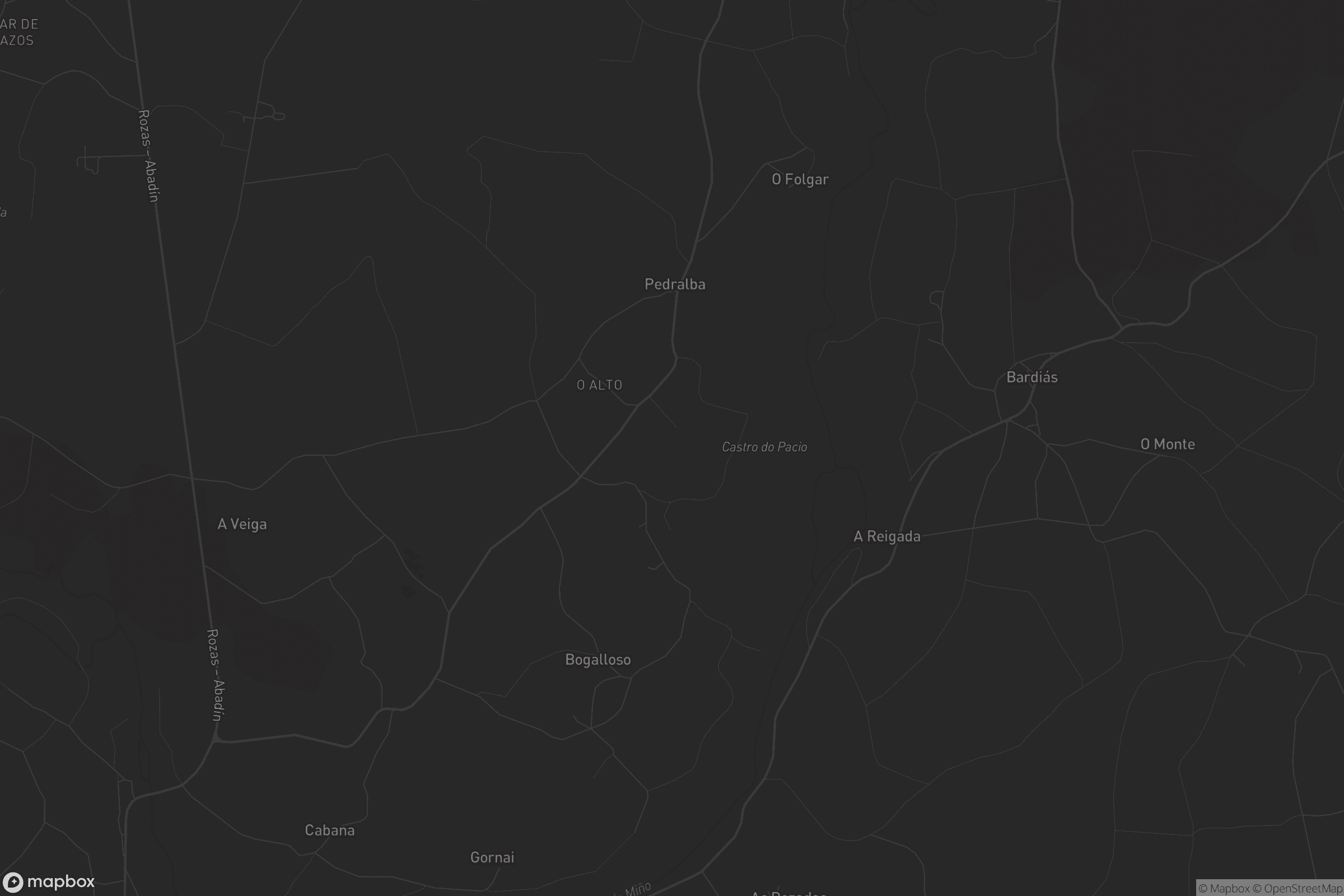 Mapa de Bexán ou Rubiños