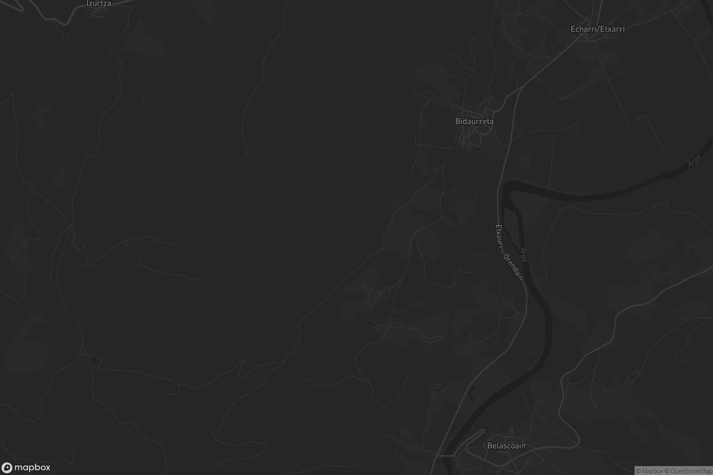 Mapa de Bidaurreta