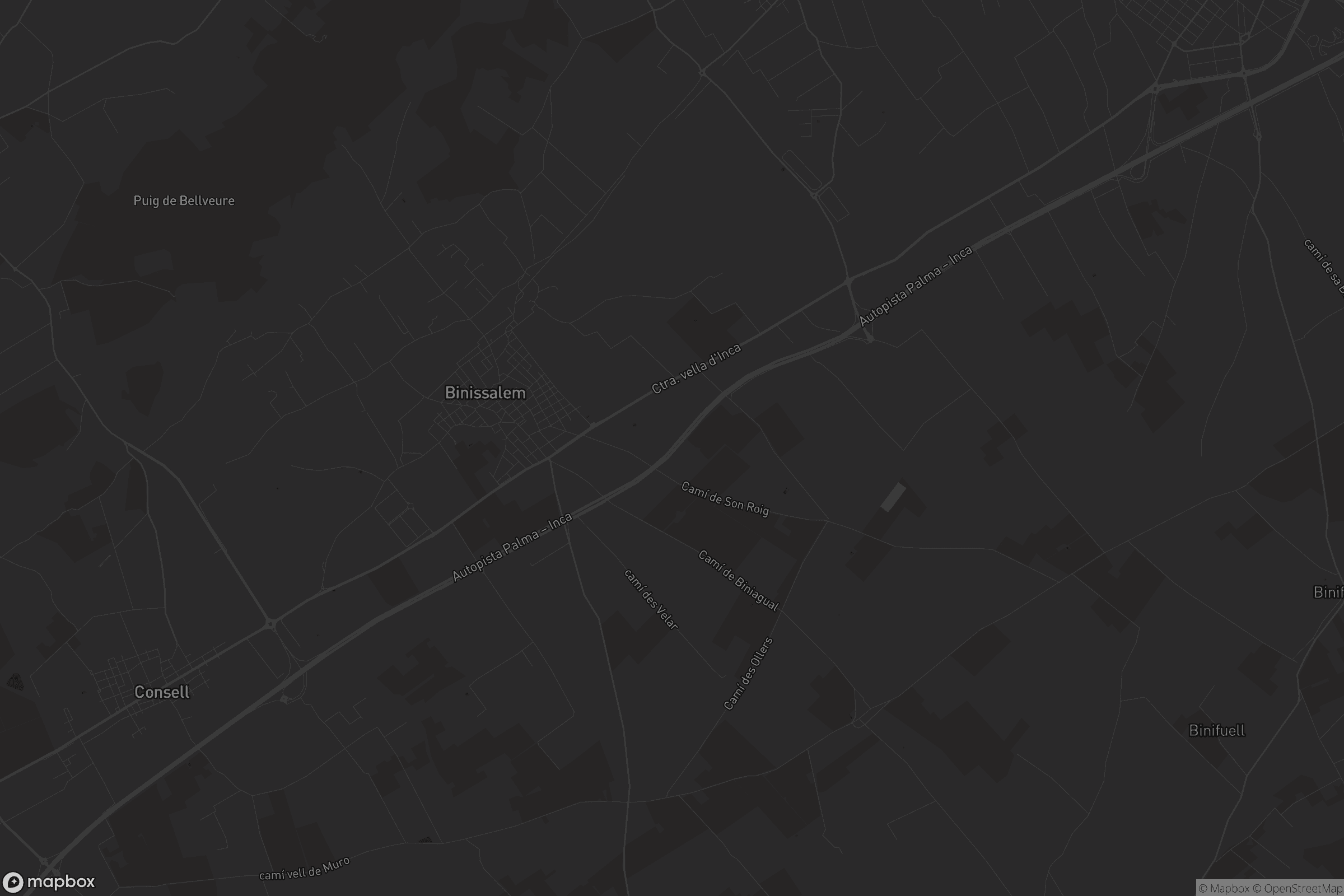 Mapa de Binissalem