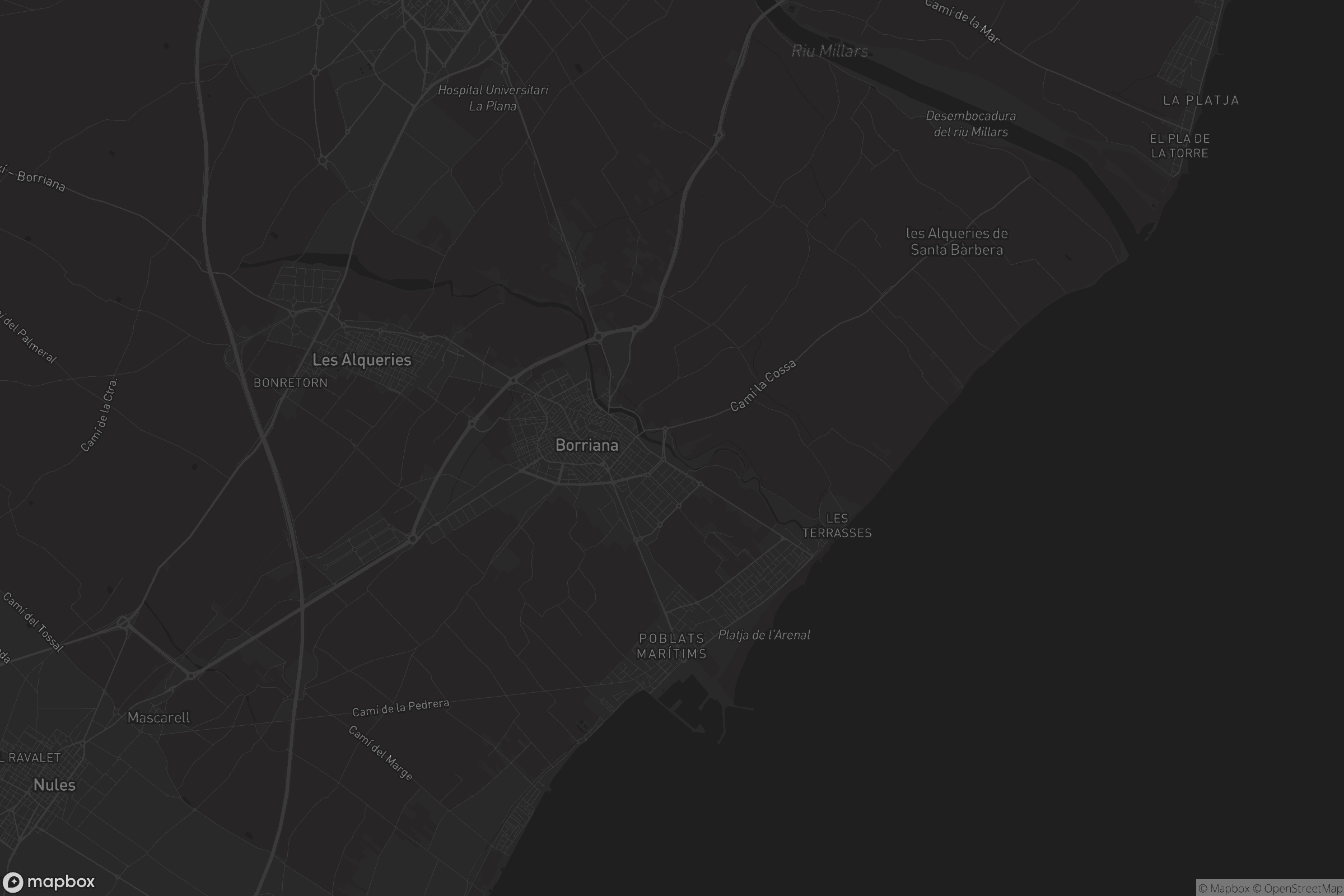 Mapa de Borriana / Burriana