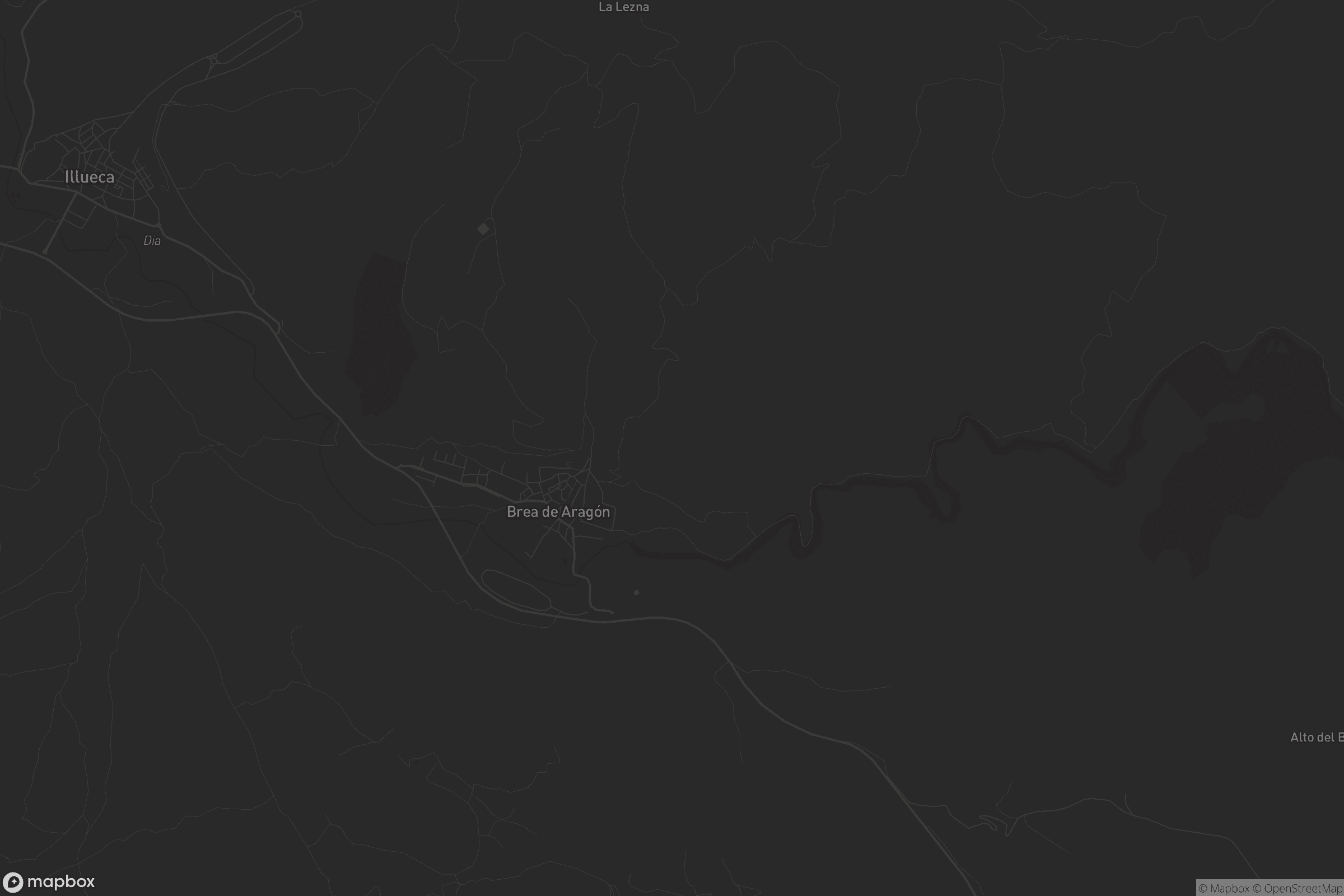 Mapa de Brea de Aragón