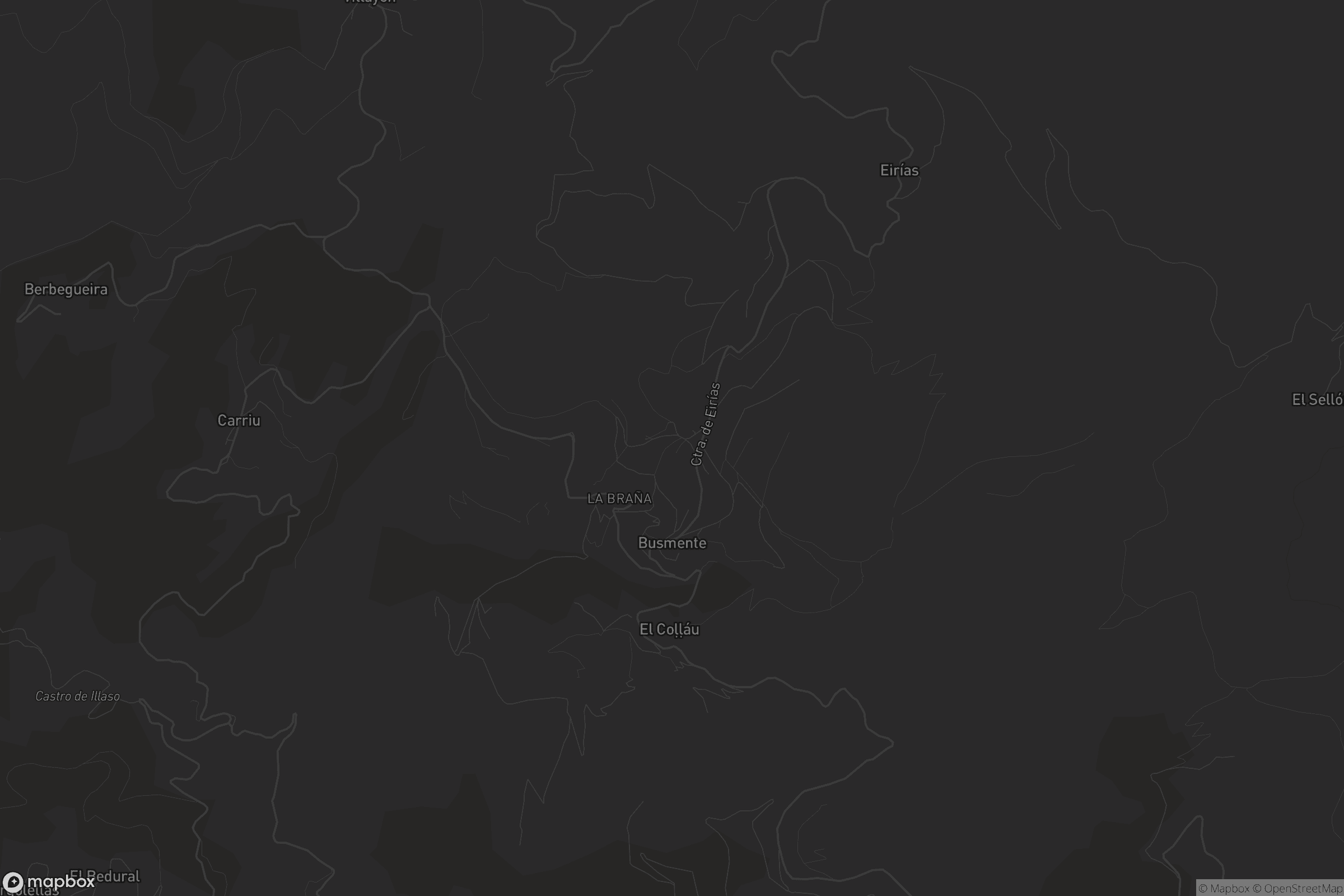 Mapa de Busmente y Eirías