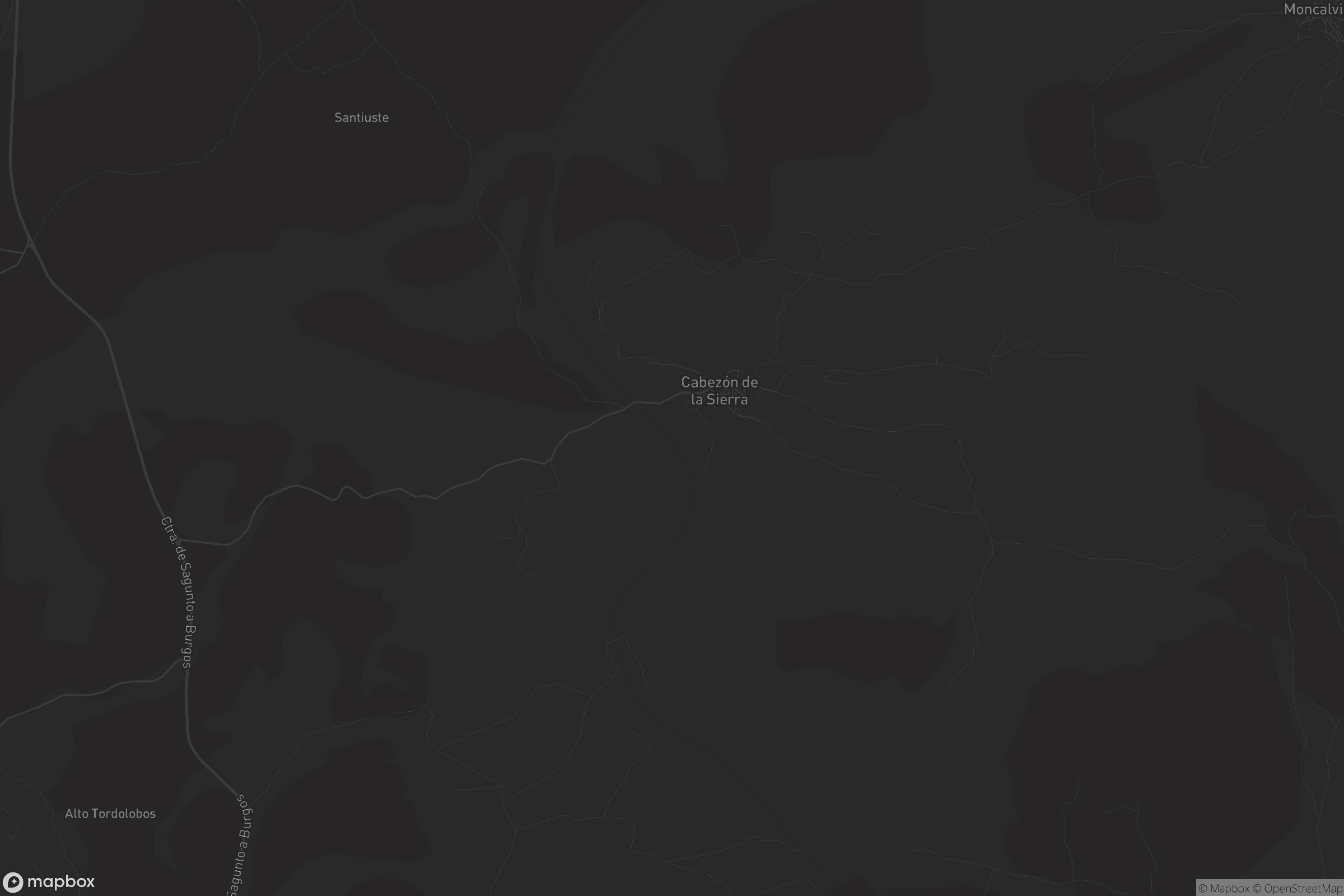 Mapa de Cabezón de la Sierra