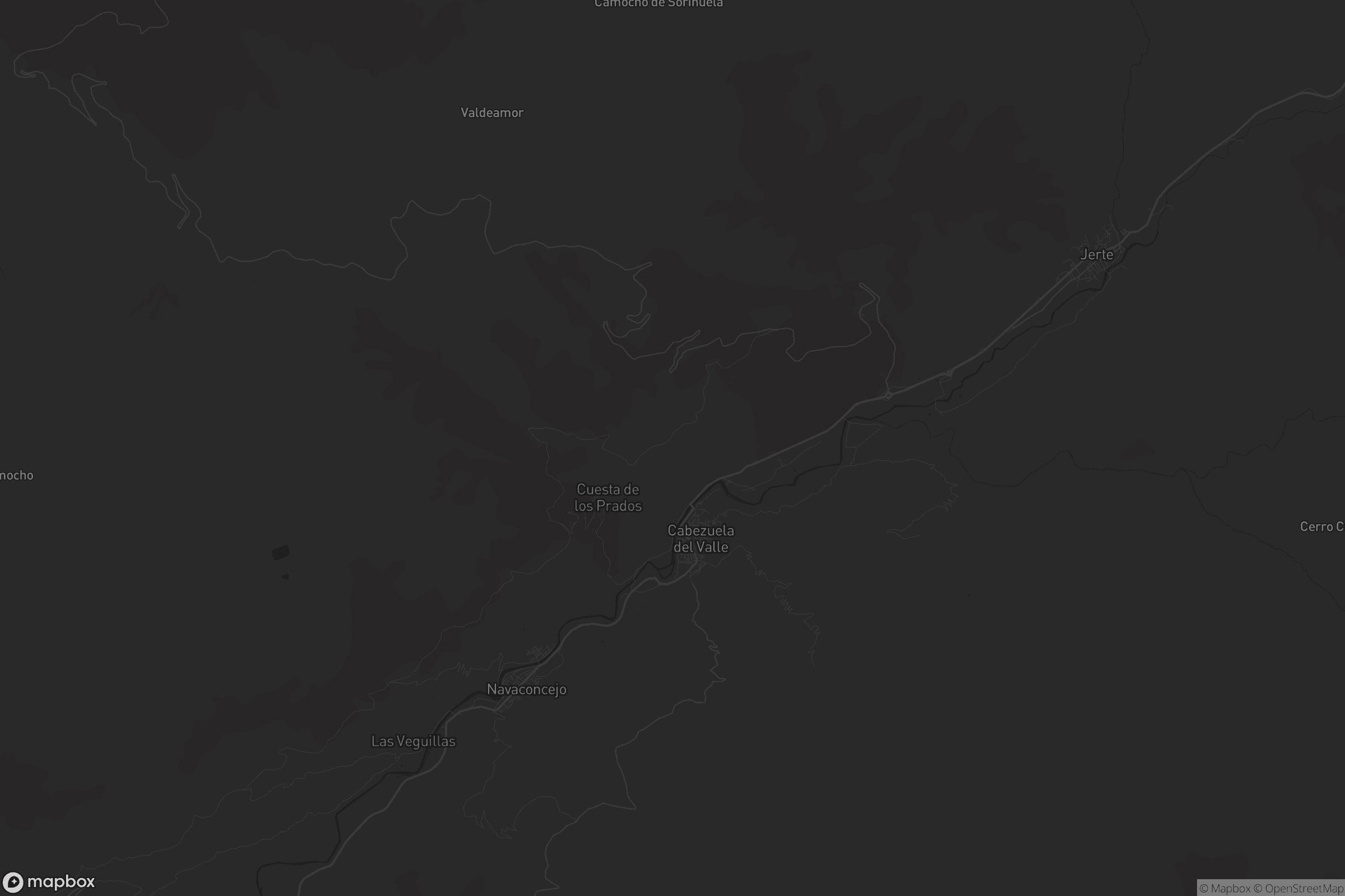 Mapa de Cabezuela del Valle