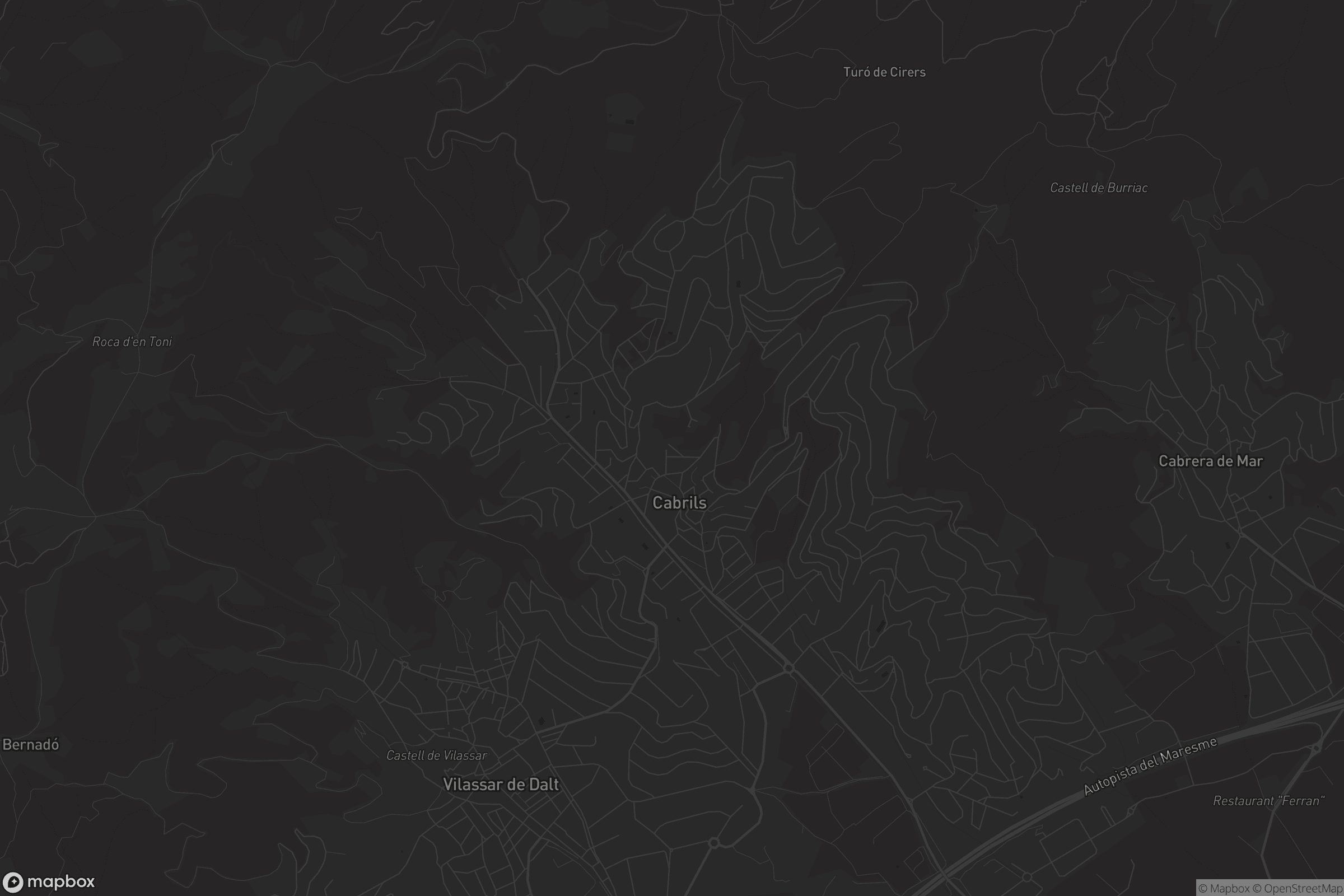 Mapa de Cabrils