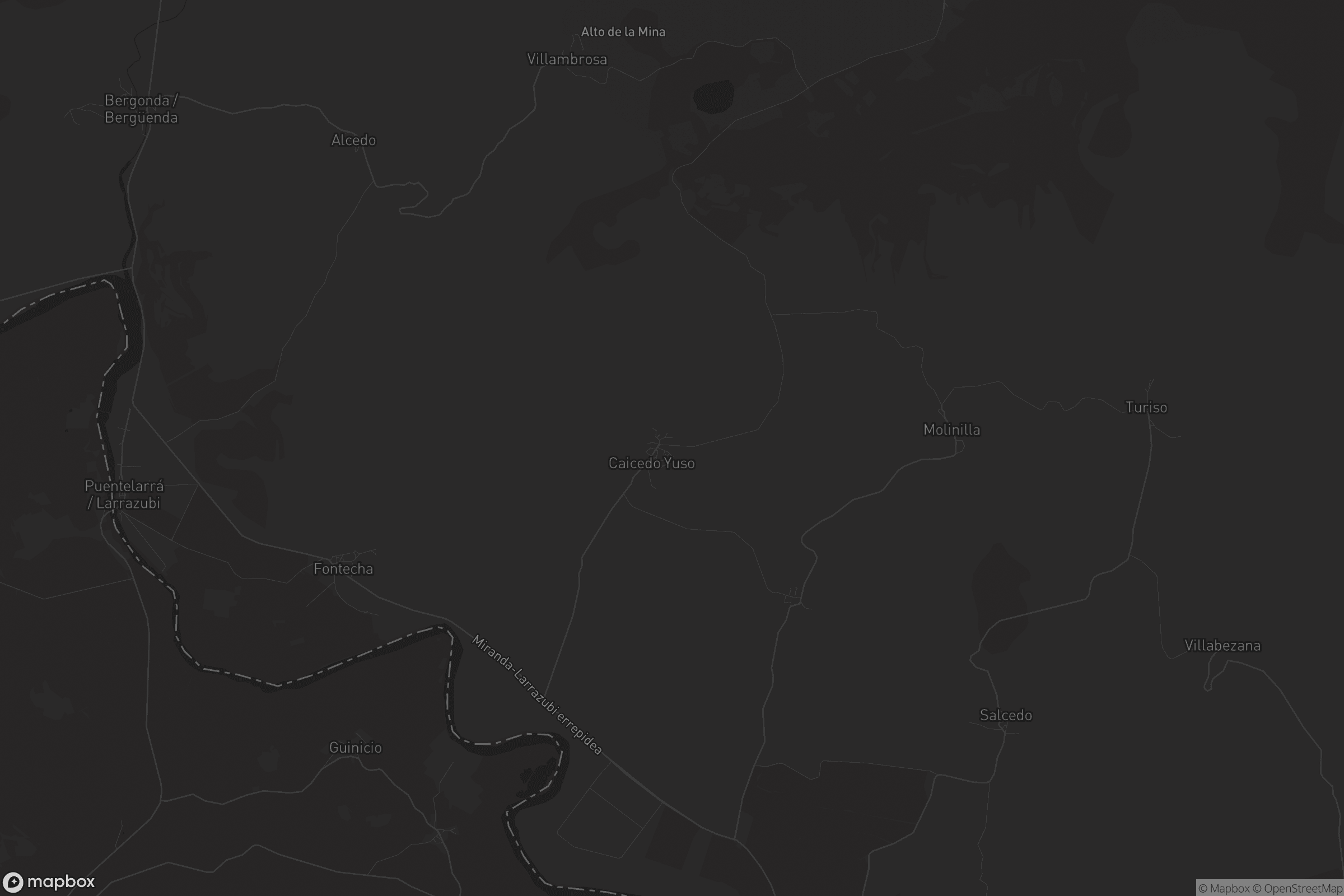 Mapa de Caicedo Yuso