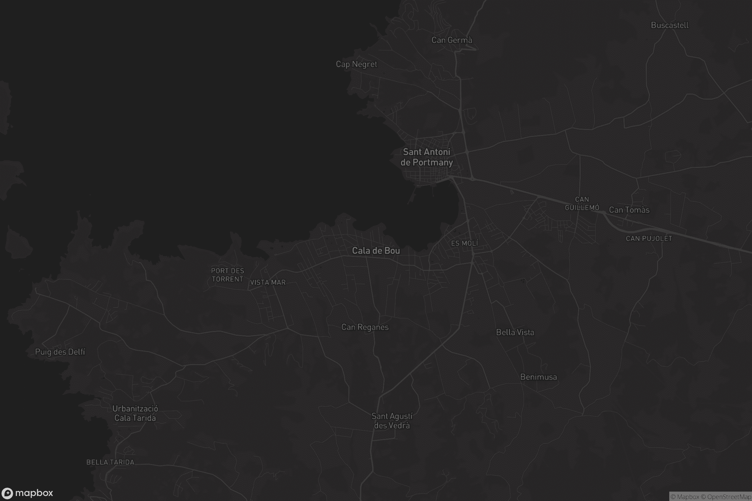 Mapa de Cala de Bou