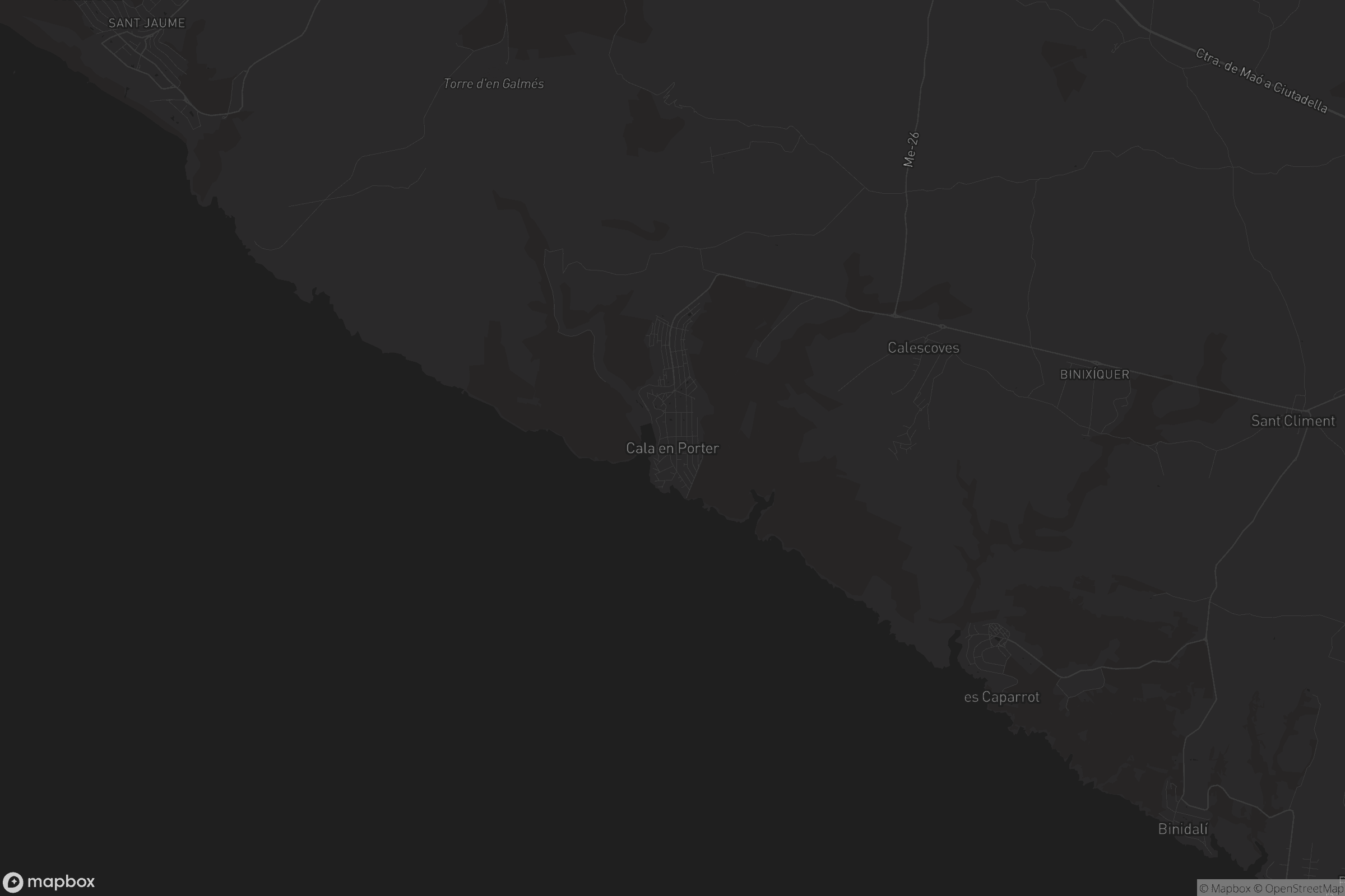 Mapa de Cala en Porter