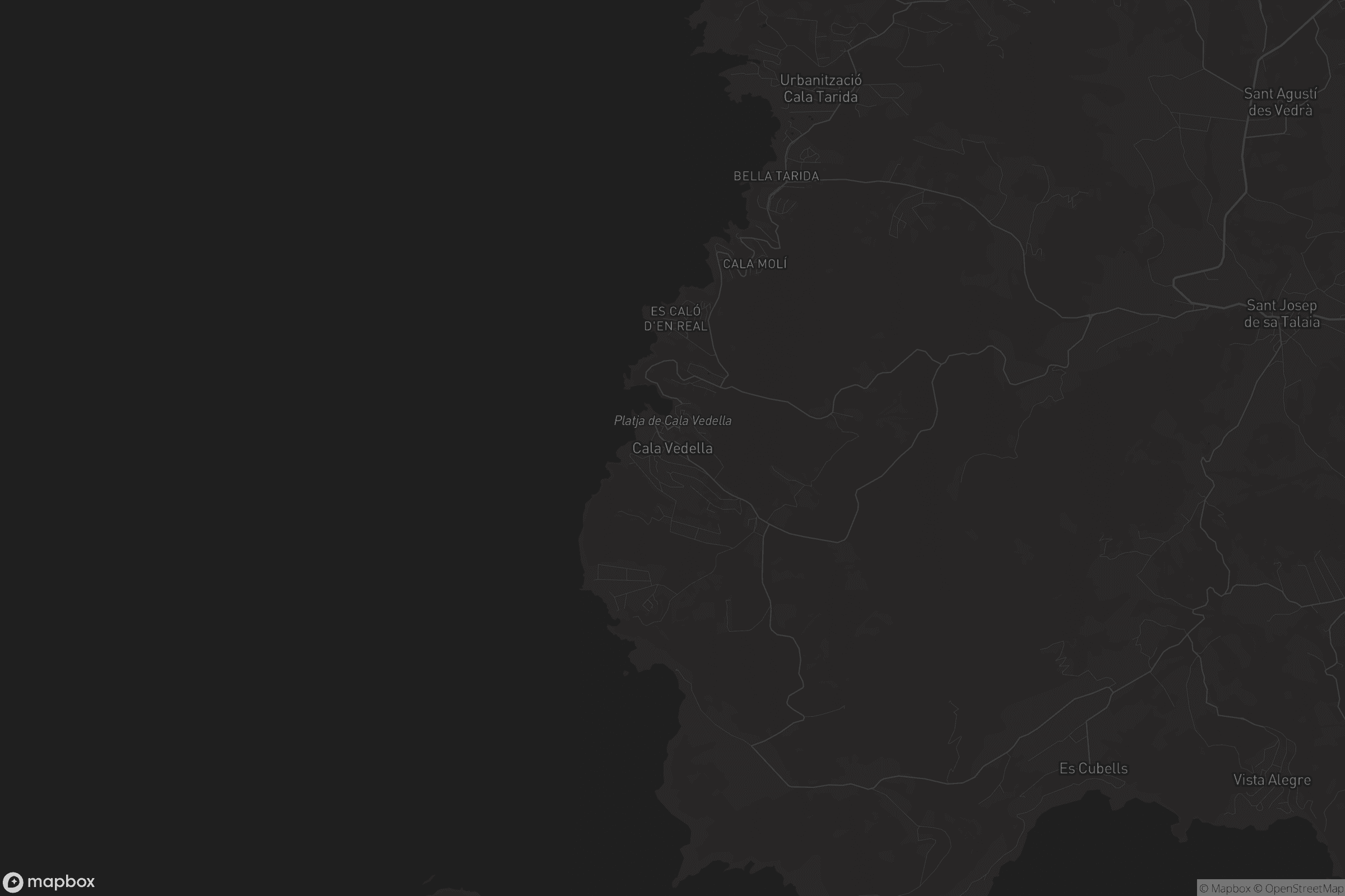 Mapa de Cala Vedella