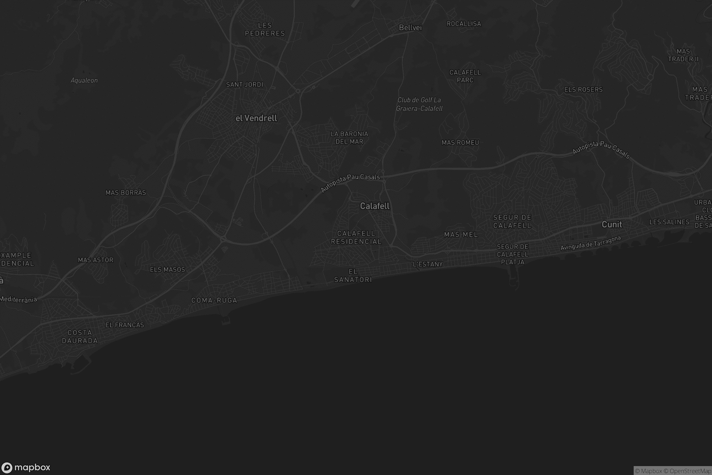 Mapa de Calafell Residencial