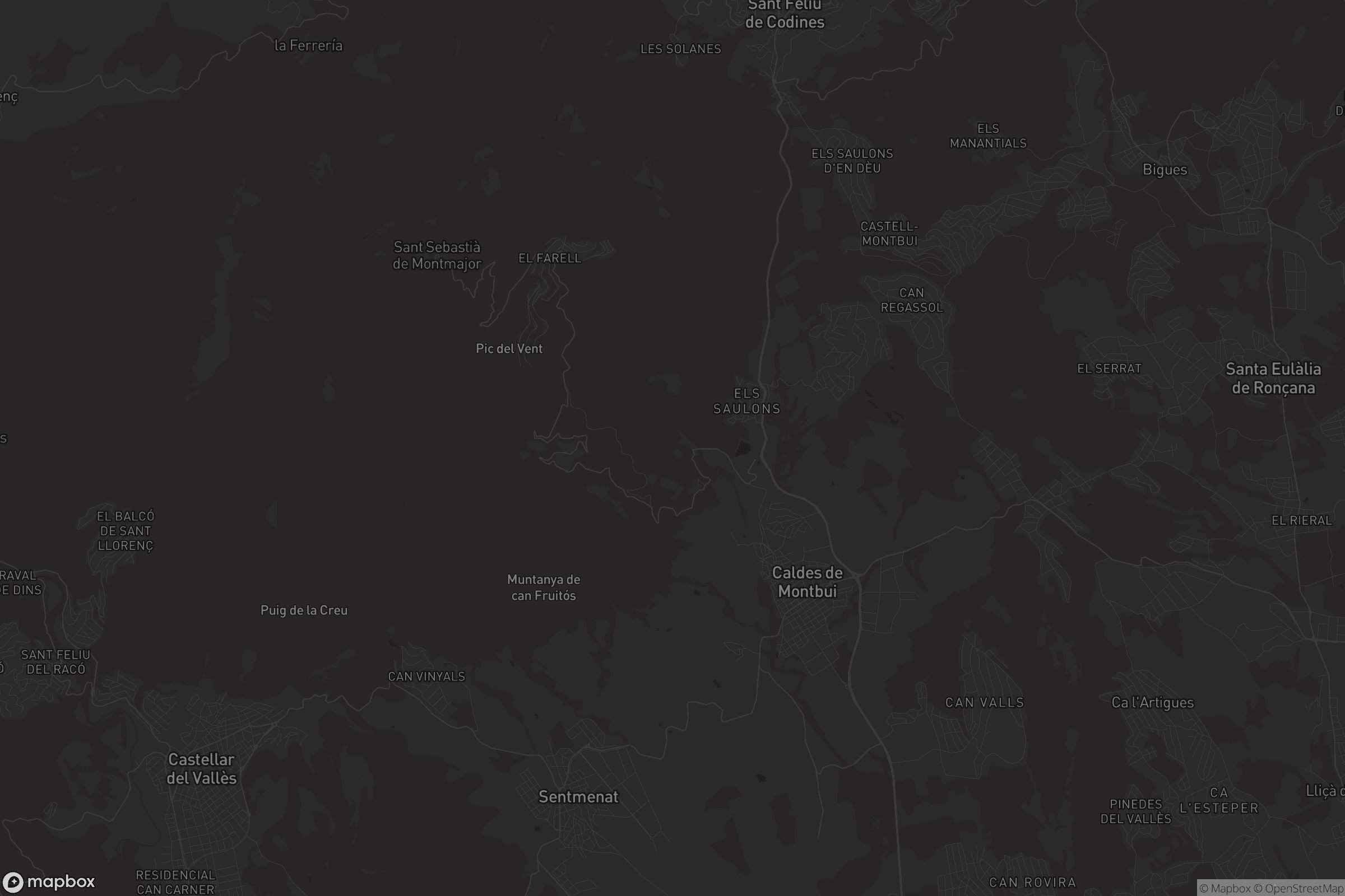 Mapa de Caldes de Montbui