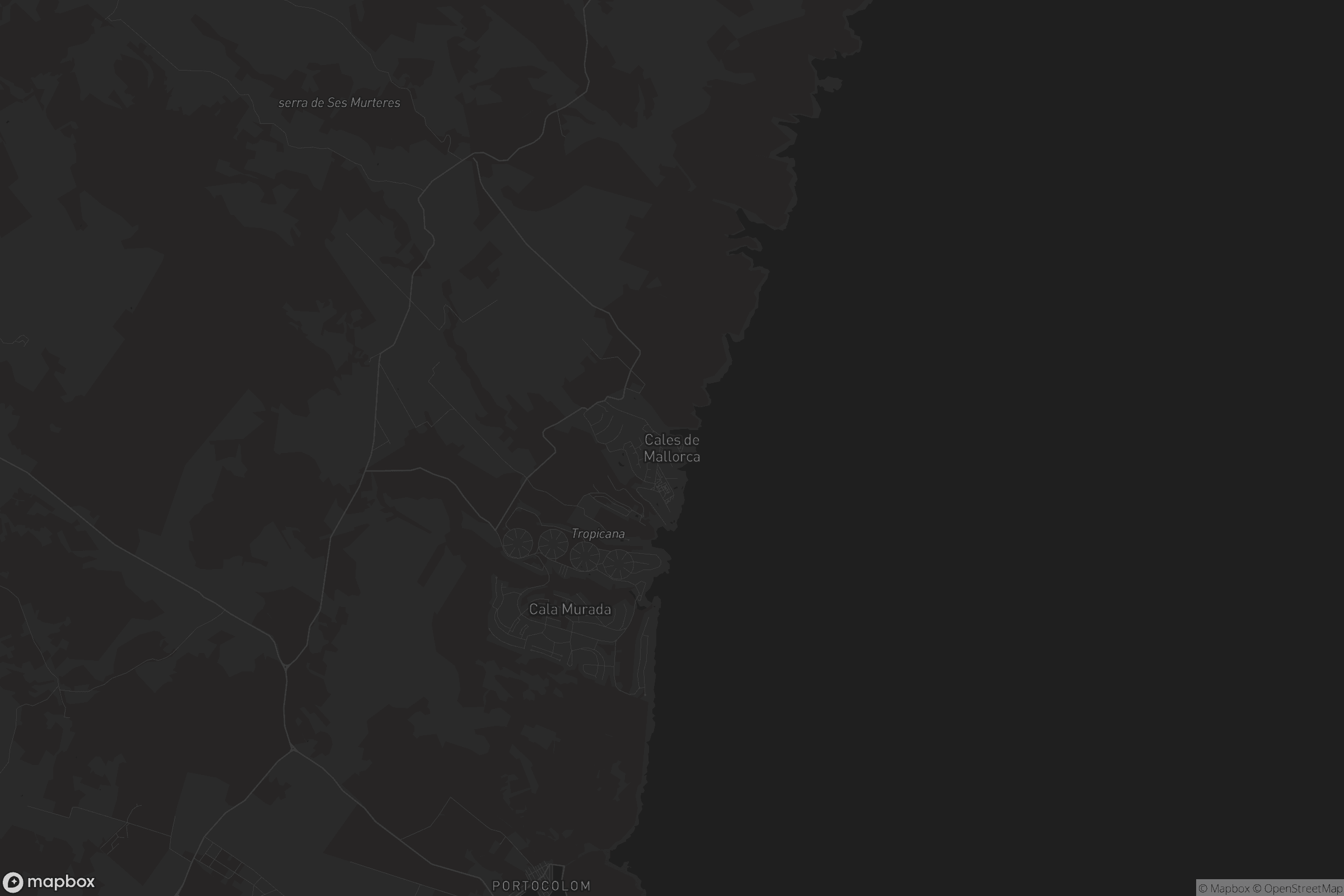 Mapa de Cales de Mallorca