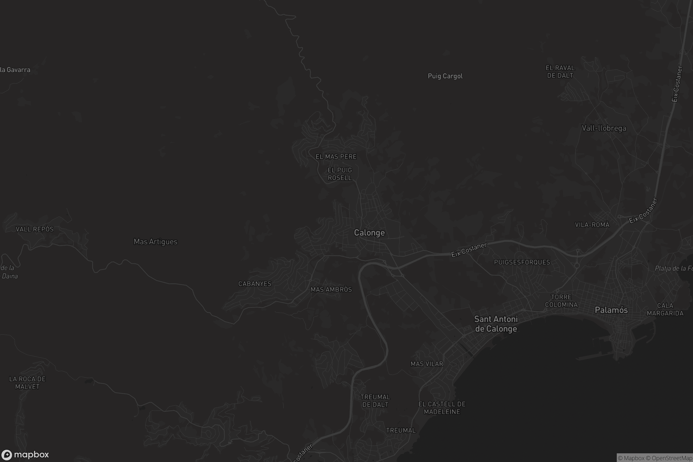 Mapa de Calonge i Sant Antoni