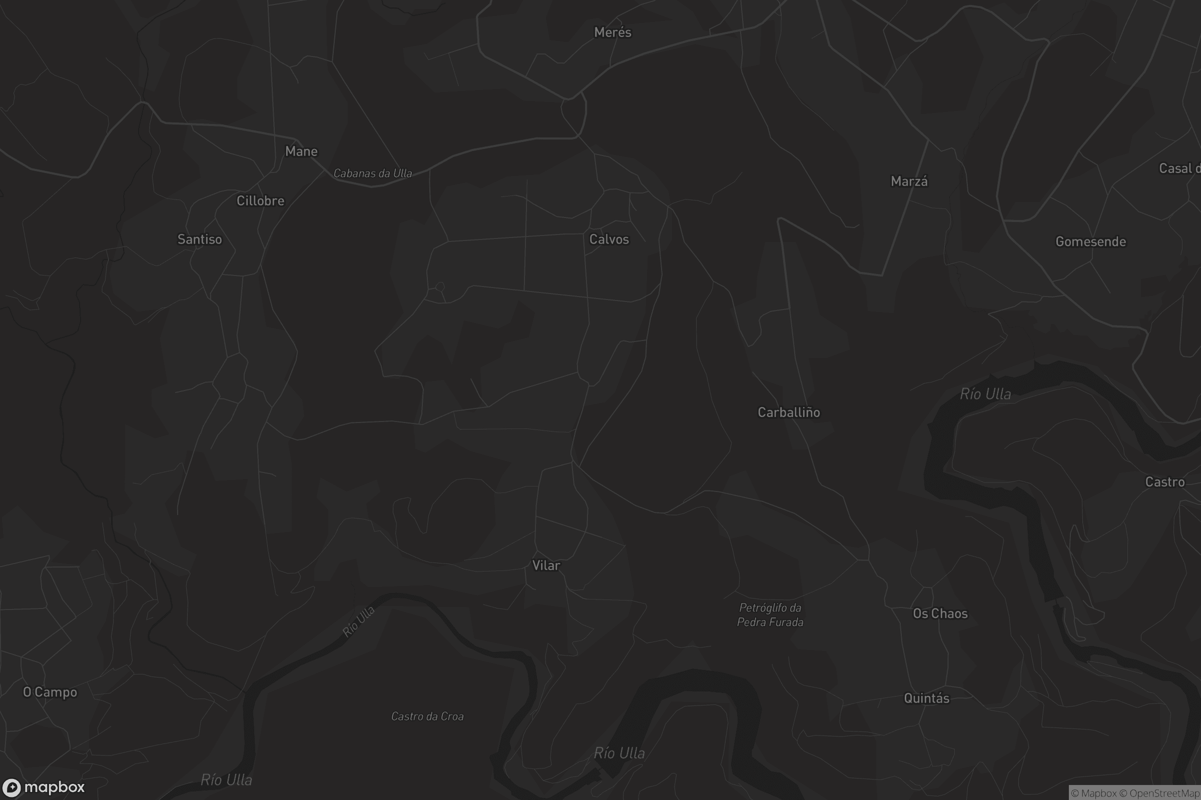 Mapa de Calvos de Socamiño