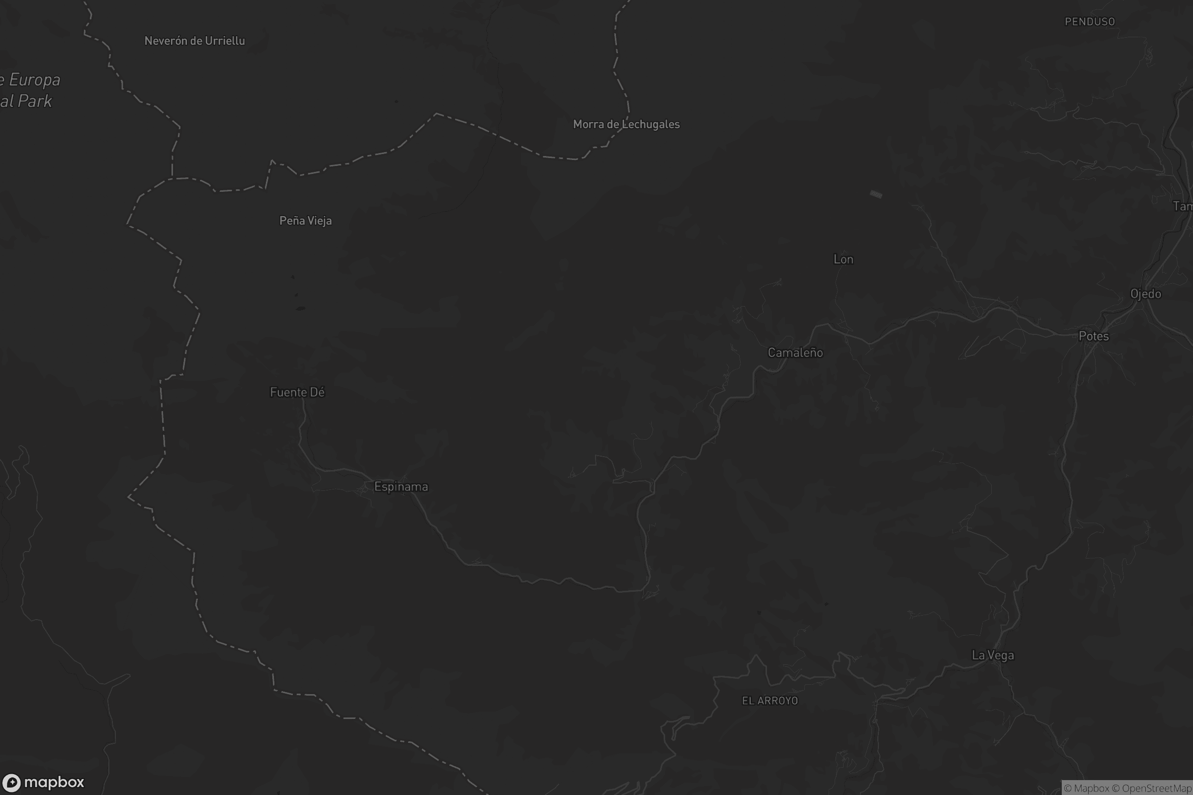 Mapa de Camaleño