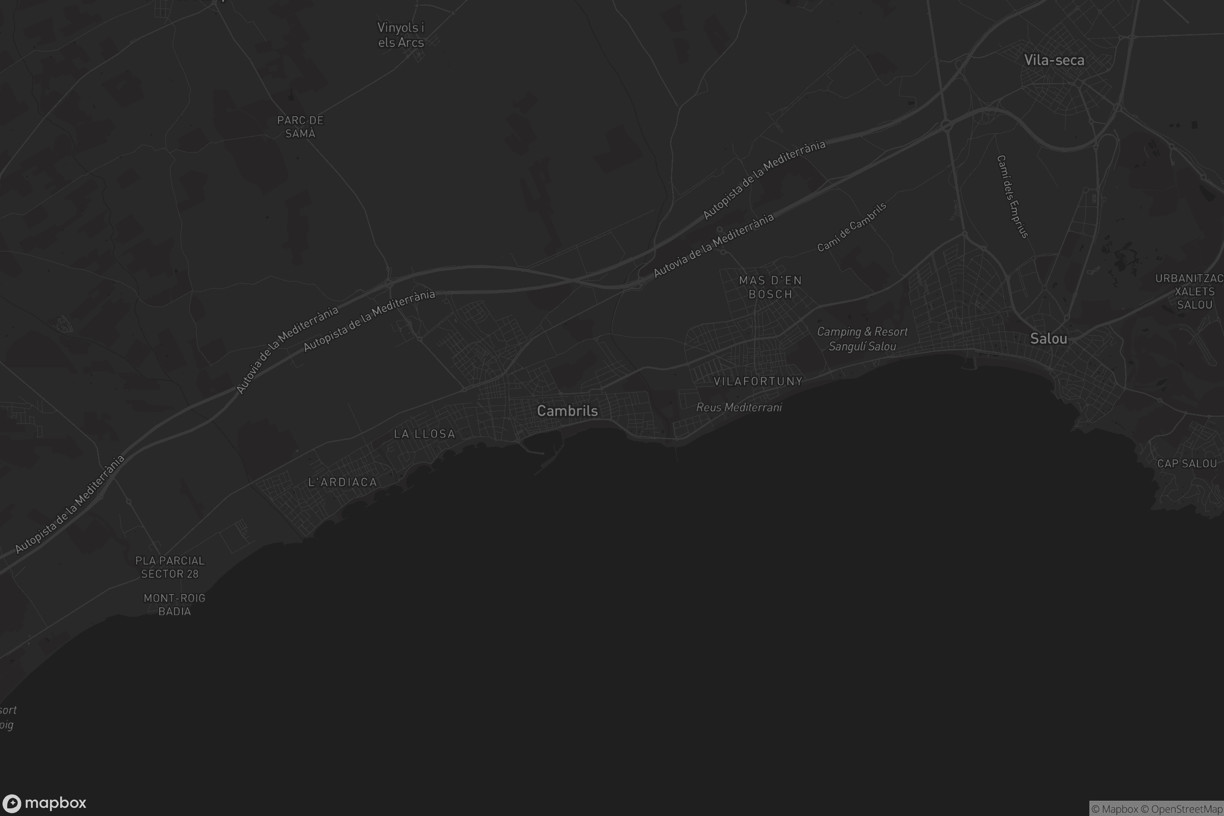 Mapa de Cambrils Badia